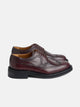 Chaussure classique en cuir perforé bordeaux
