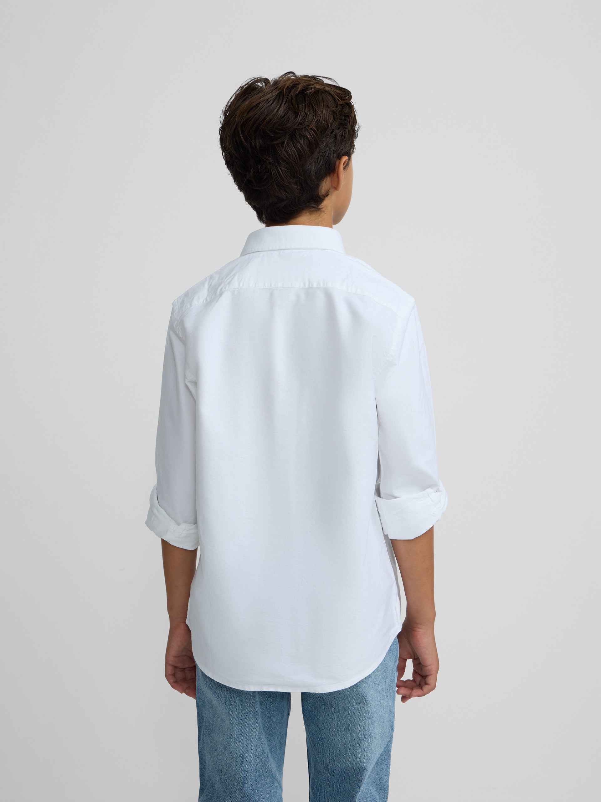 Chemise sport enfant classique oxford blanche