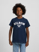 Camiseta kids raqueta media azul marino