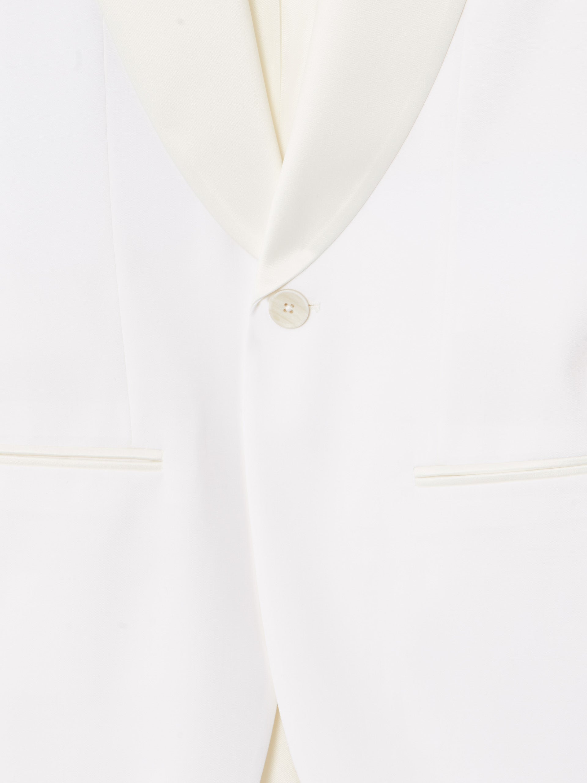 Americana esmoquin silbon blanco