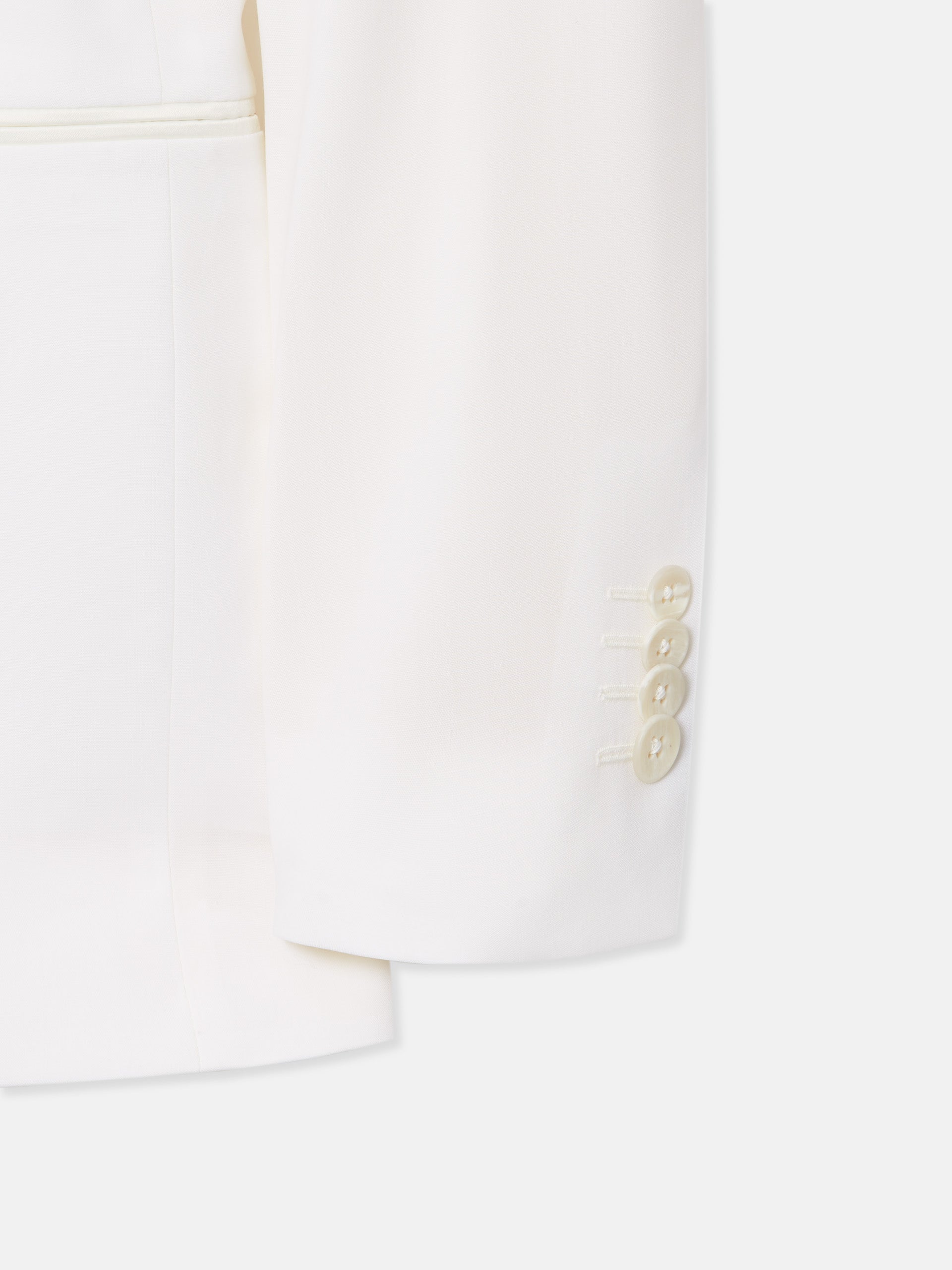Americana esmoquin silbon blanco