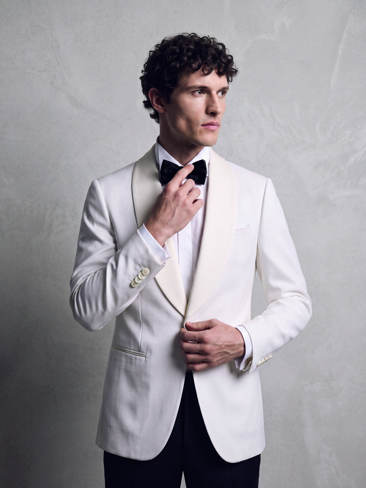 Veste de smoking blanche Silbon