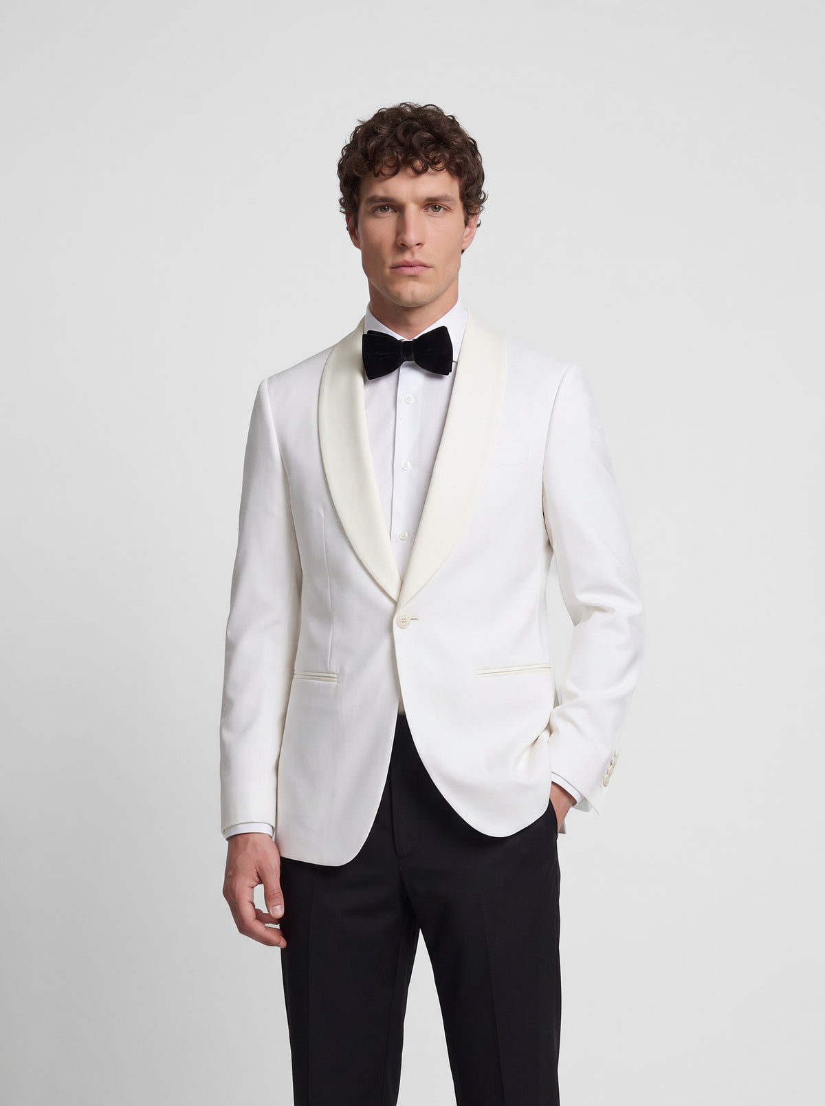 Veste de smoking blanche Silbon