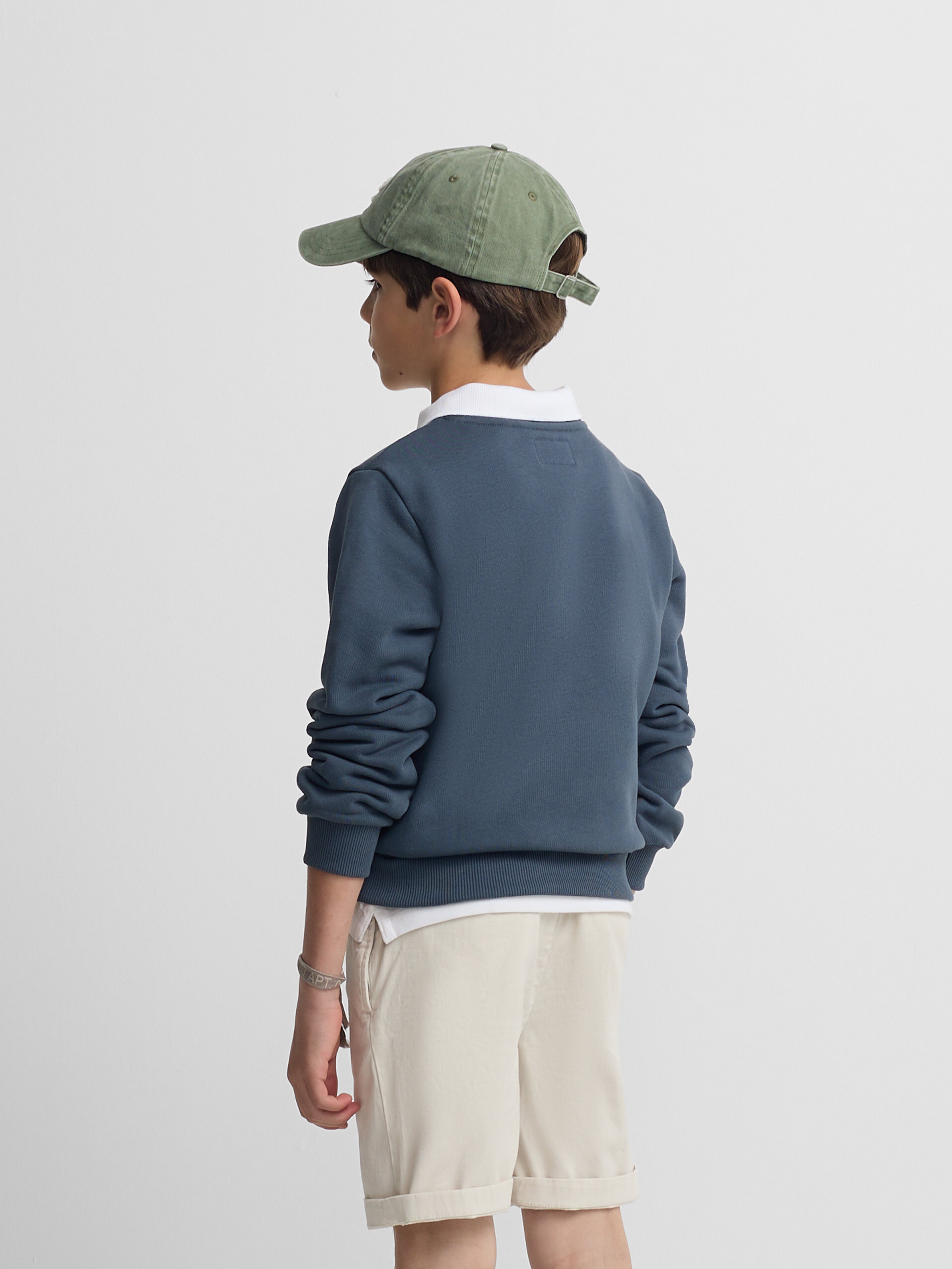 Sudadera kids raqueta media azul marino