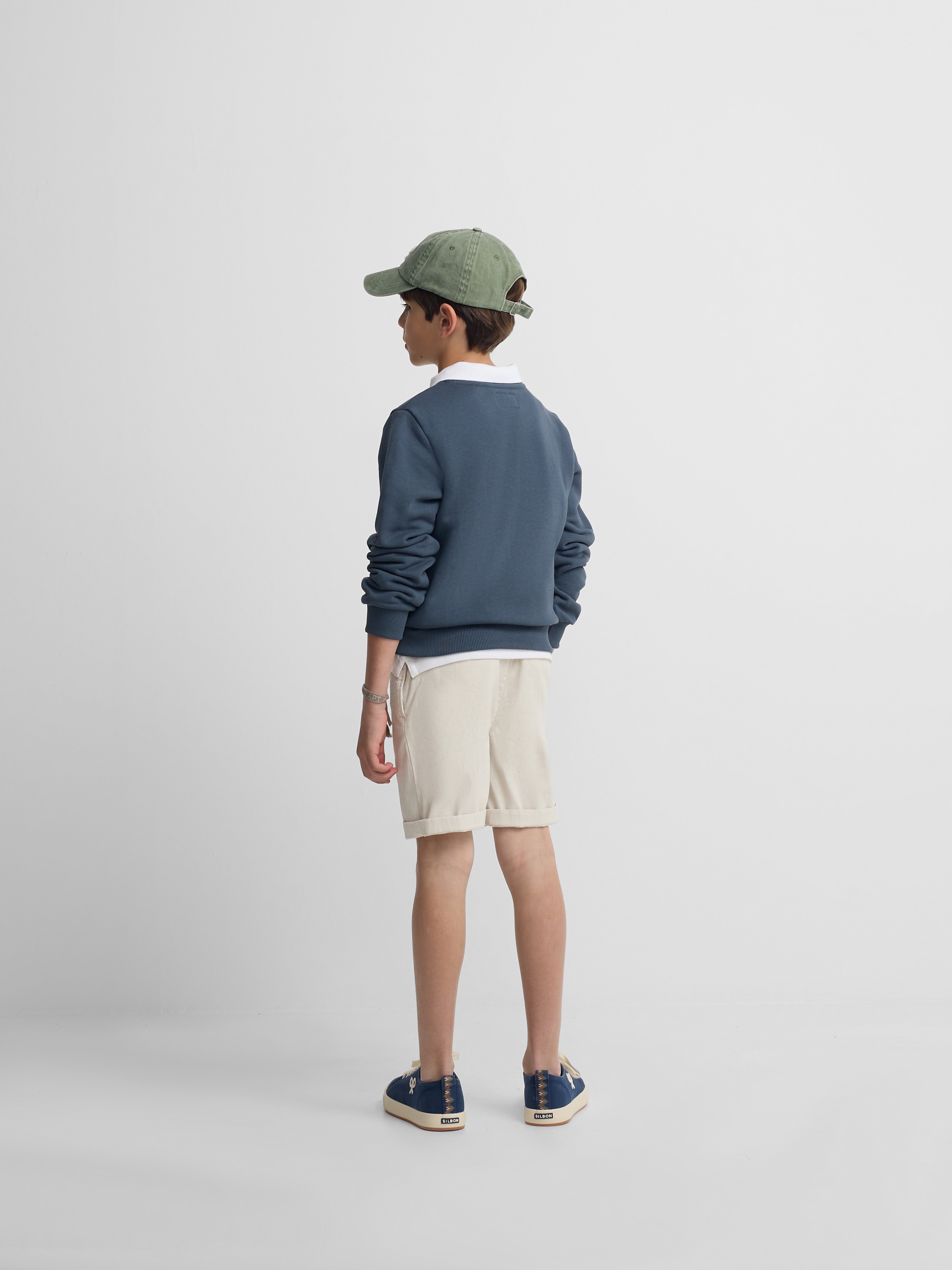Sudadera kids raqueta media azul marino