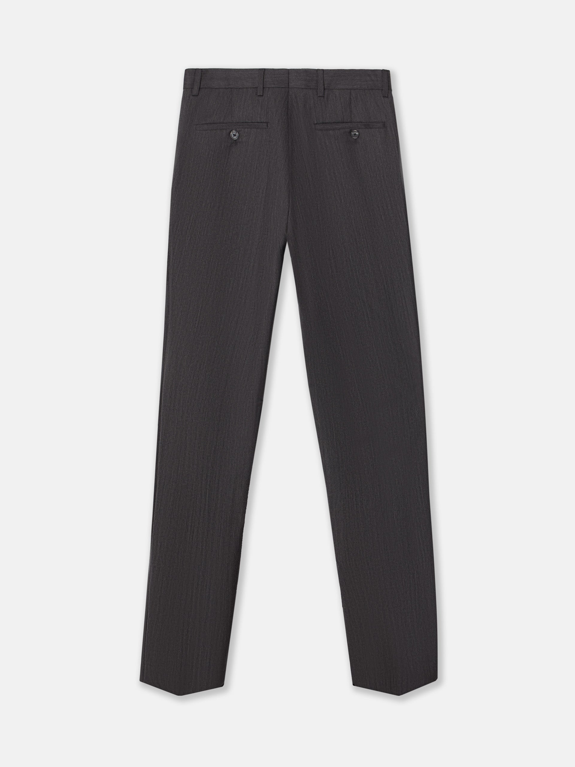 Classic gray herringbone suit trousers