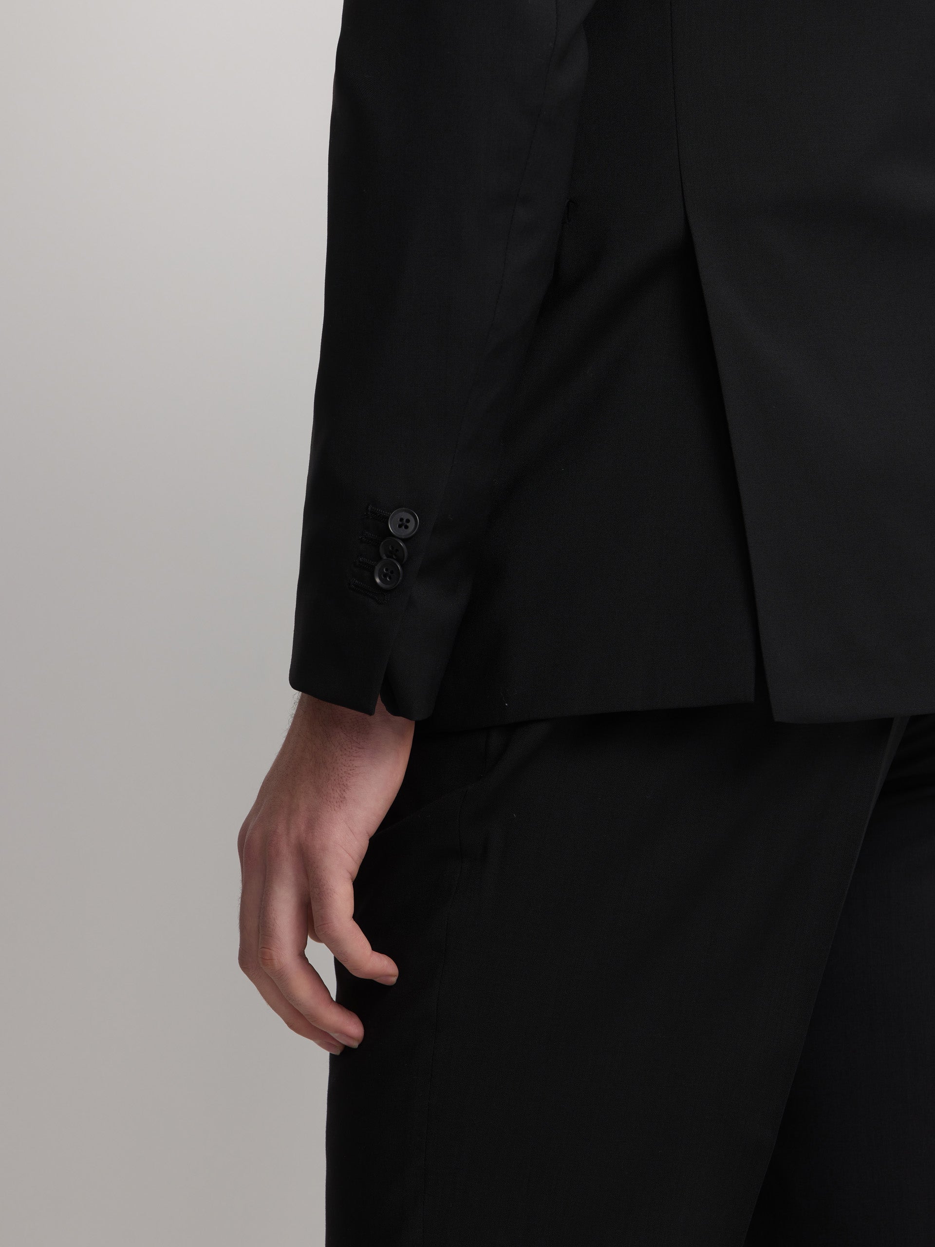 Classic black suit jacket