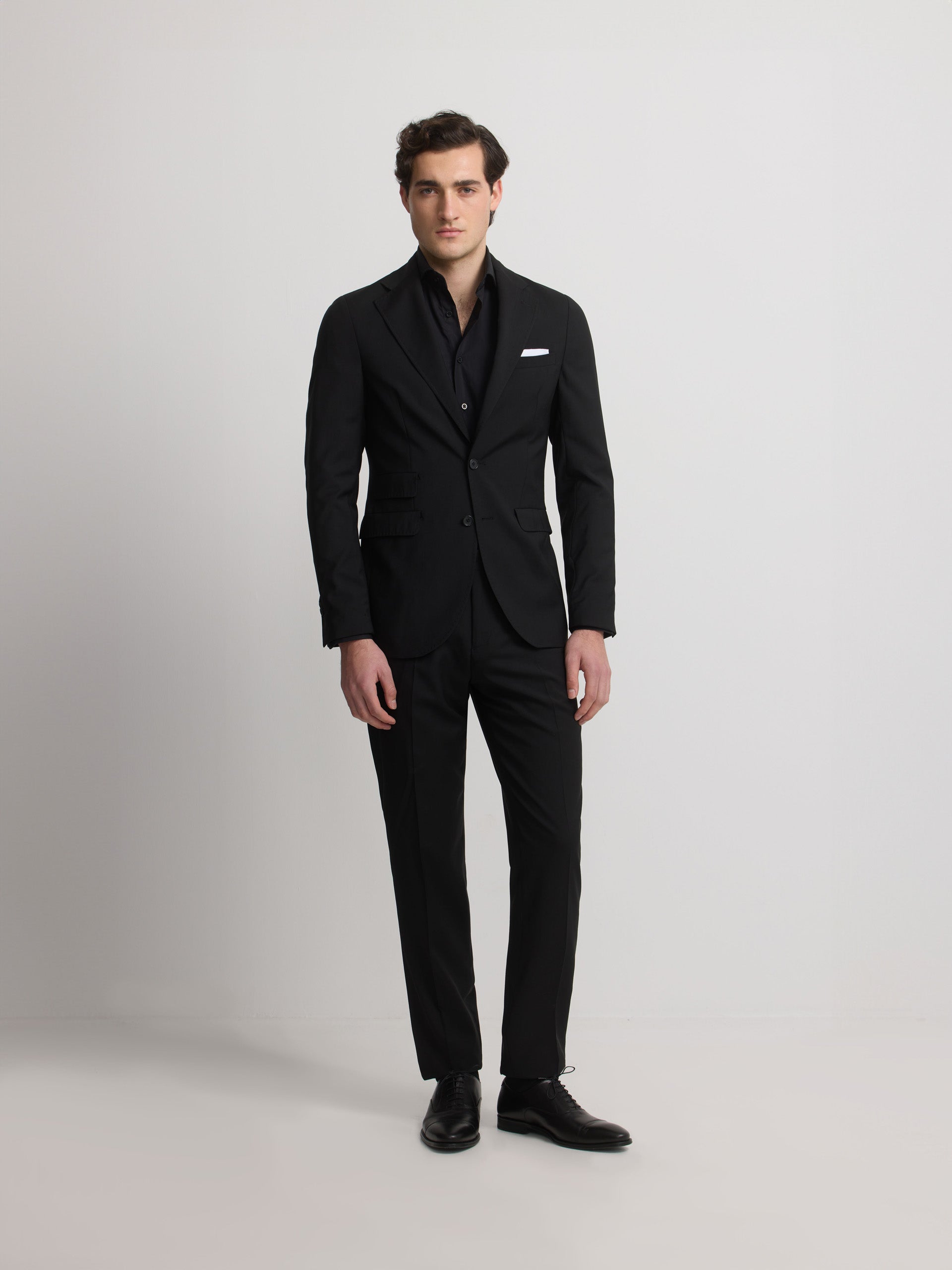 Classic black suit jacket