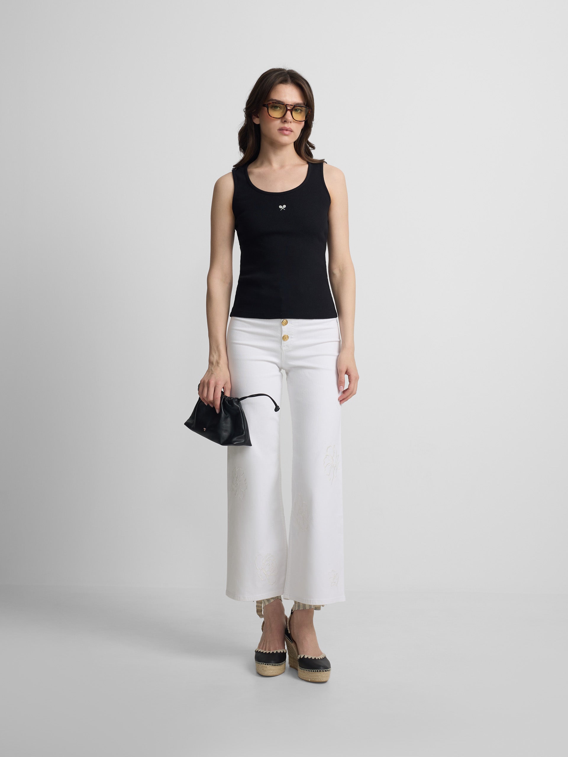 Camiseta woman tank negra
