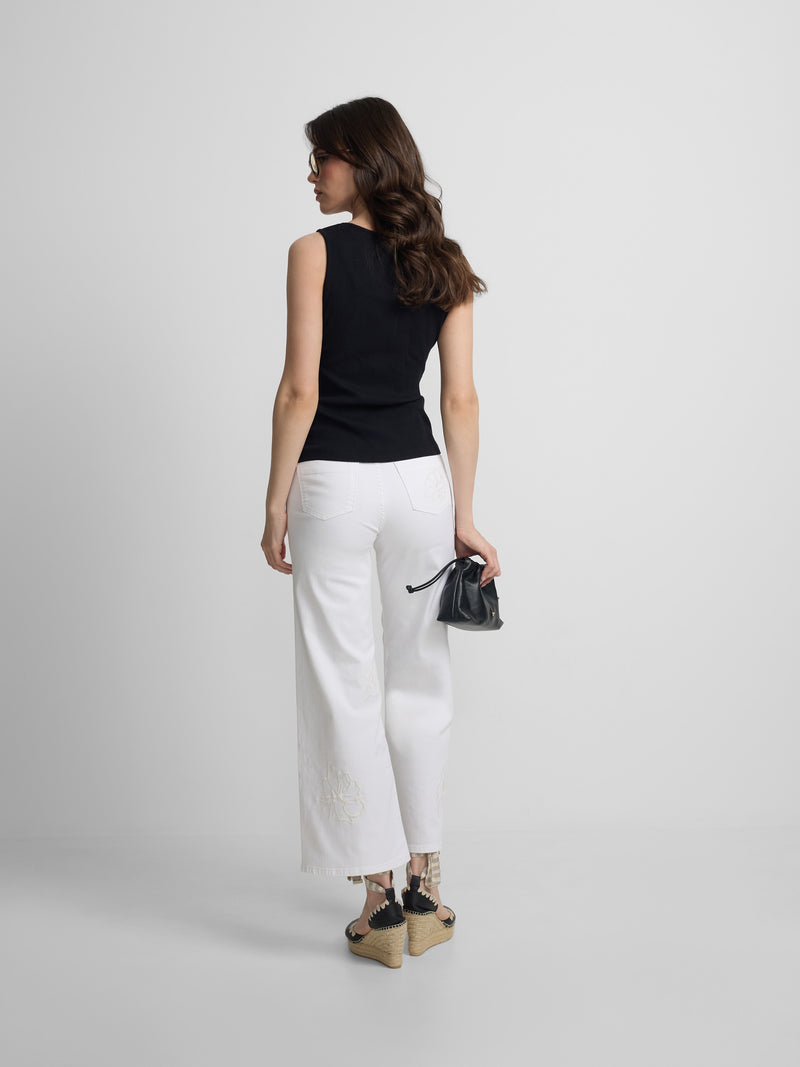 Camisola de alças preta mulher