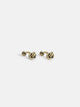 Aged gold knot cufflink