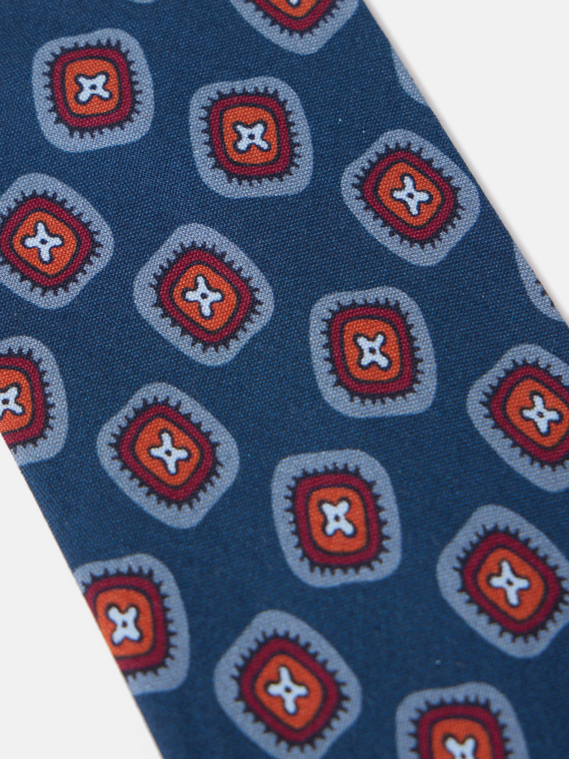 Corbata silk motivo azul