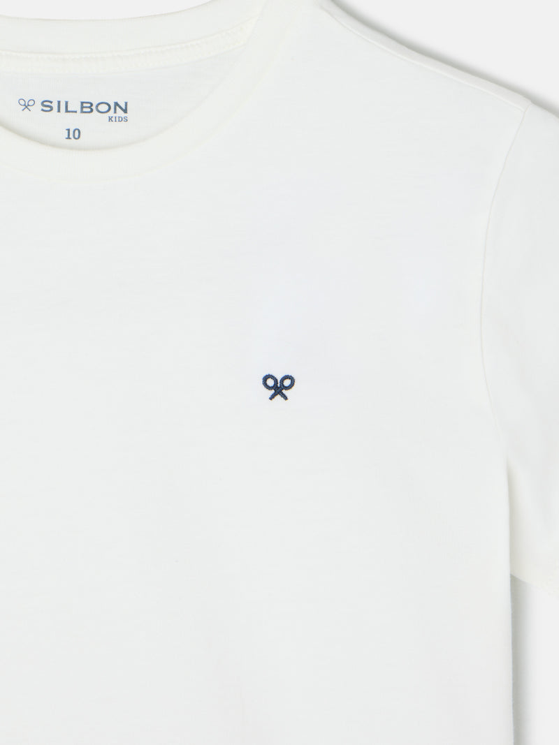 T-shirt kids minilogo branca