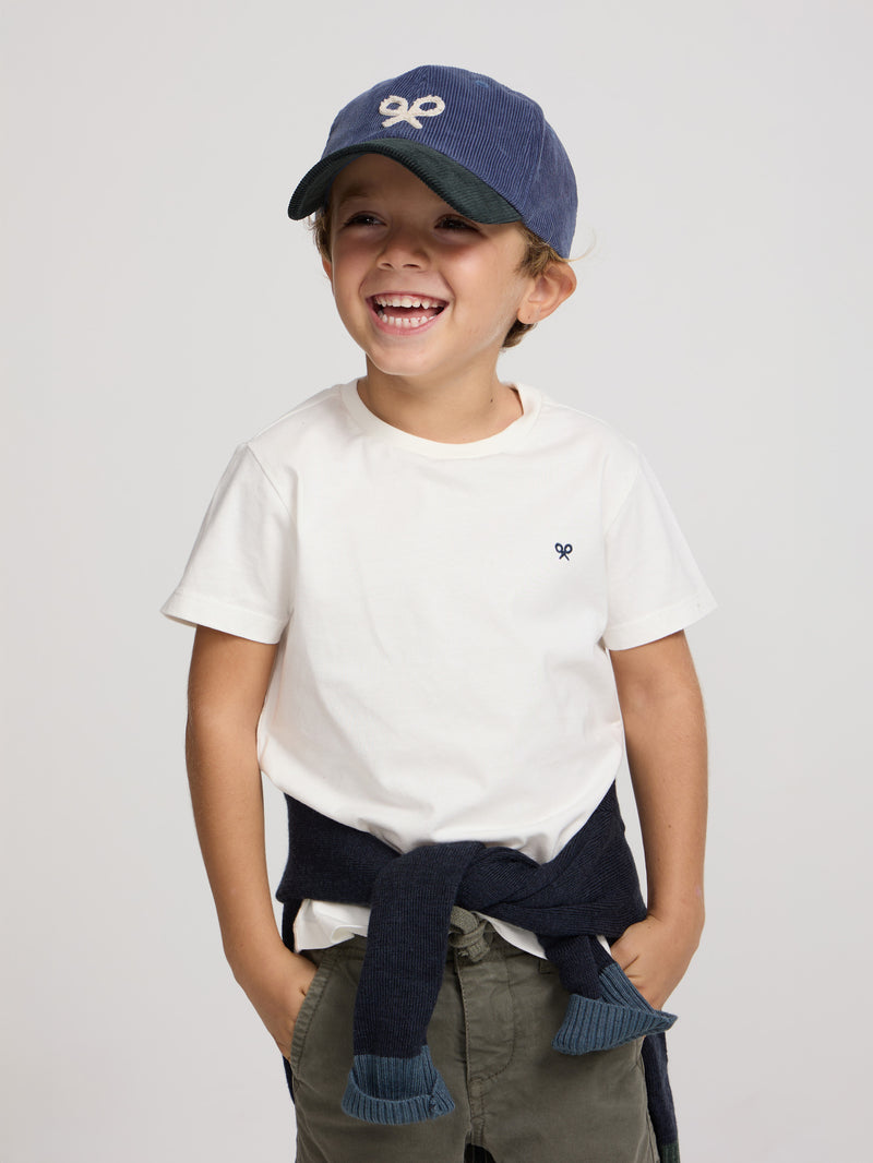 T-shirt kids minilogo branca