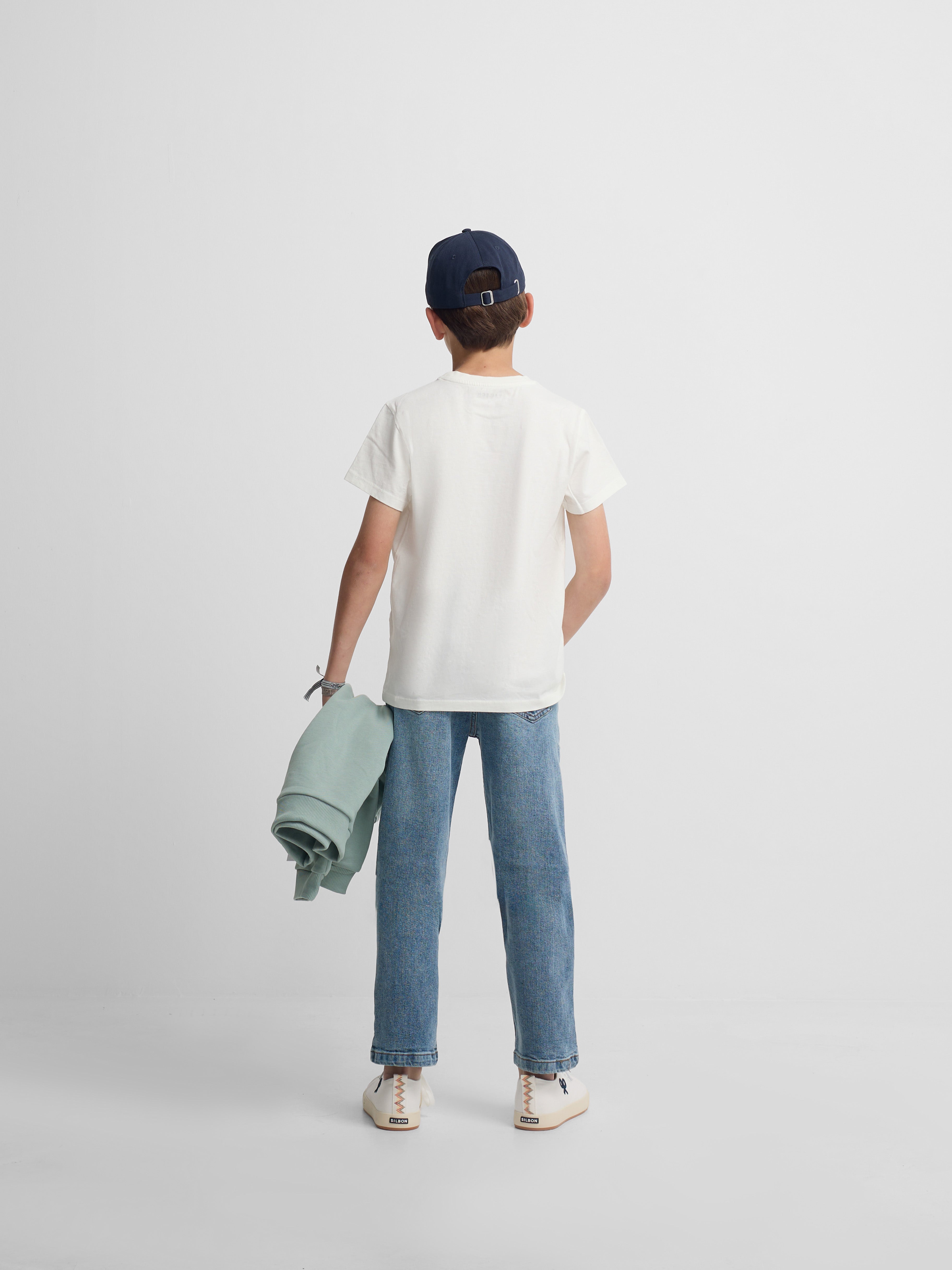 T-shirt kids minilogo branca