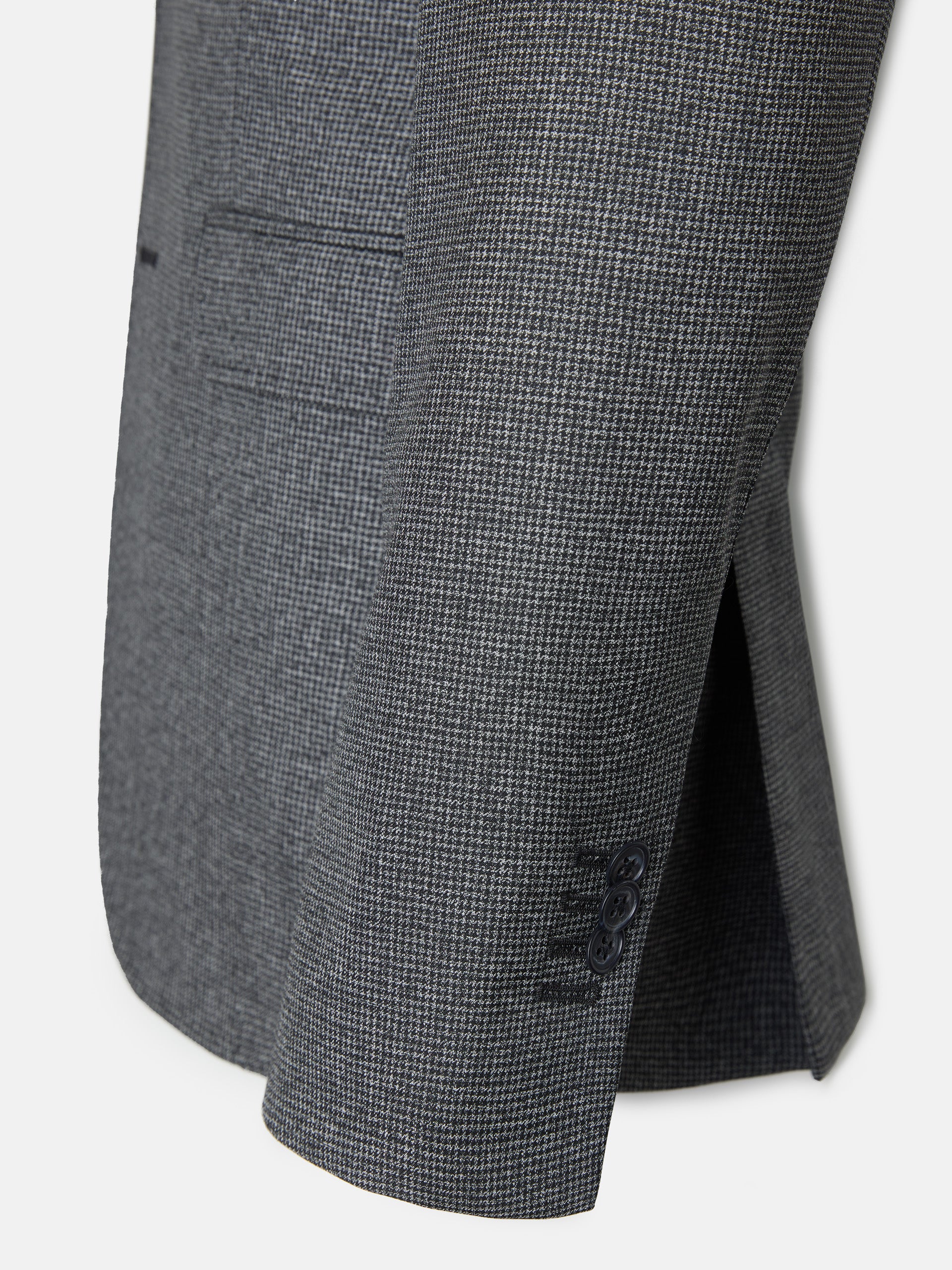 Americana traje pata de gallo gris