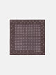 Pañuelo motivo geometrico marron