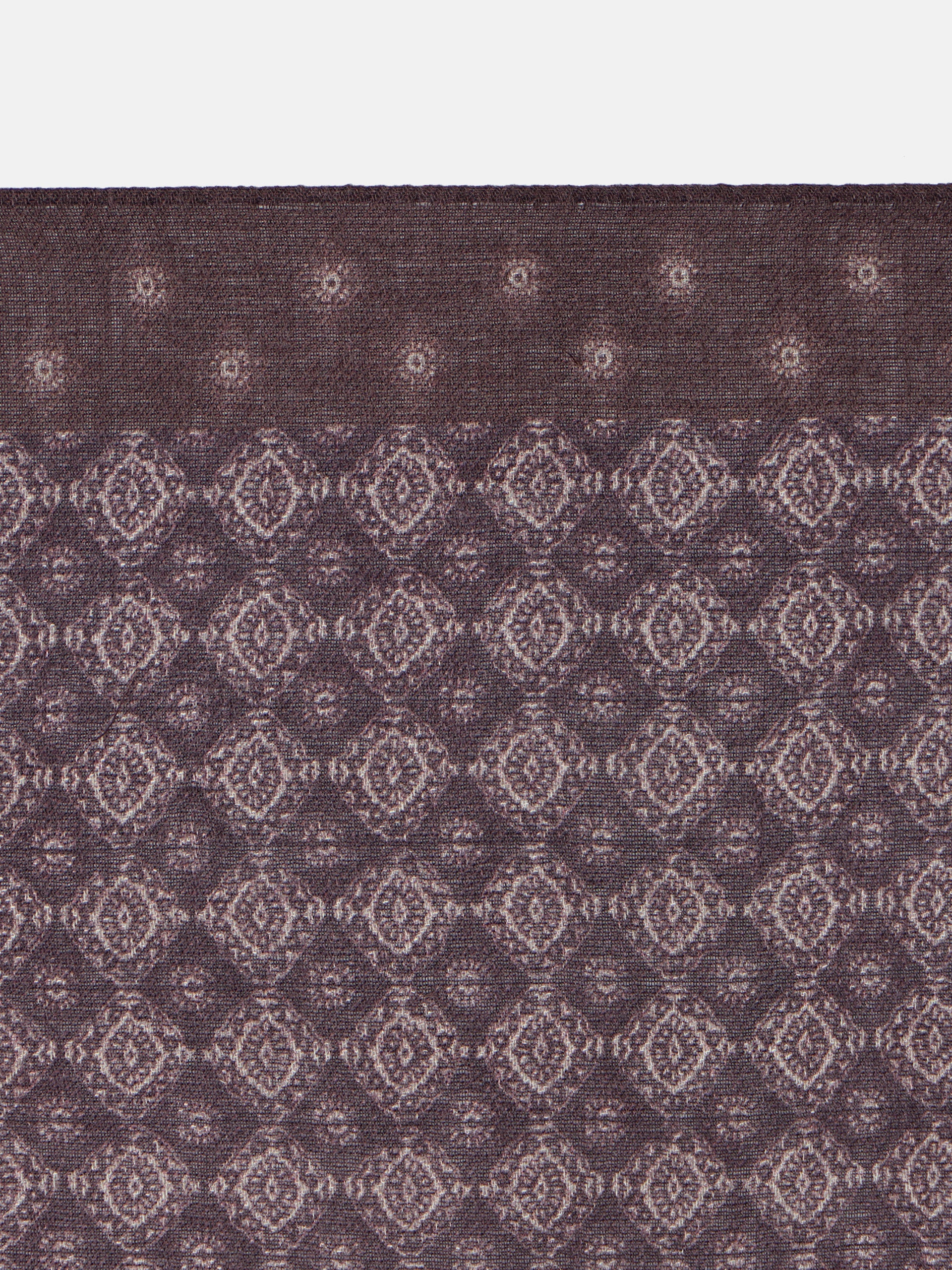 Pañuelo motivo geometrico marron