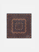 Pañuelo motivos etnicos marron