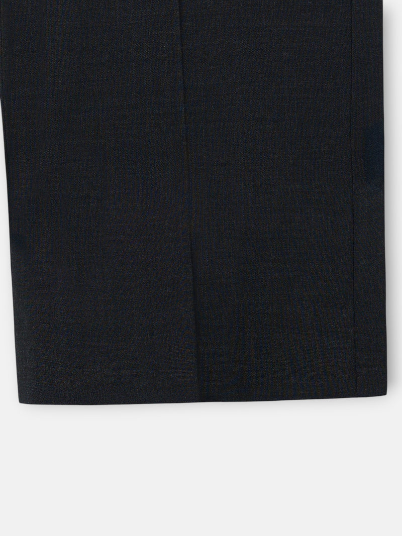 Dark grey pleated dress trousers