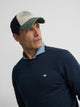 Sudadera minilogo azul marino