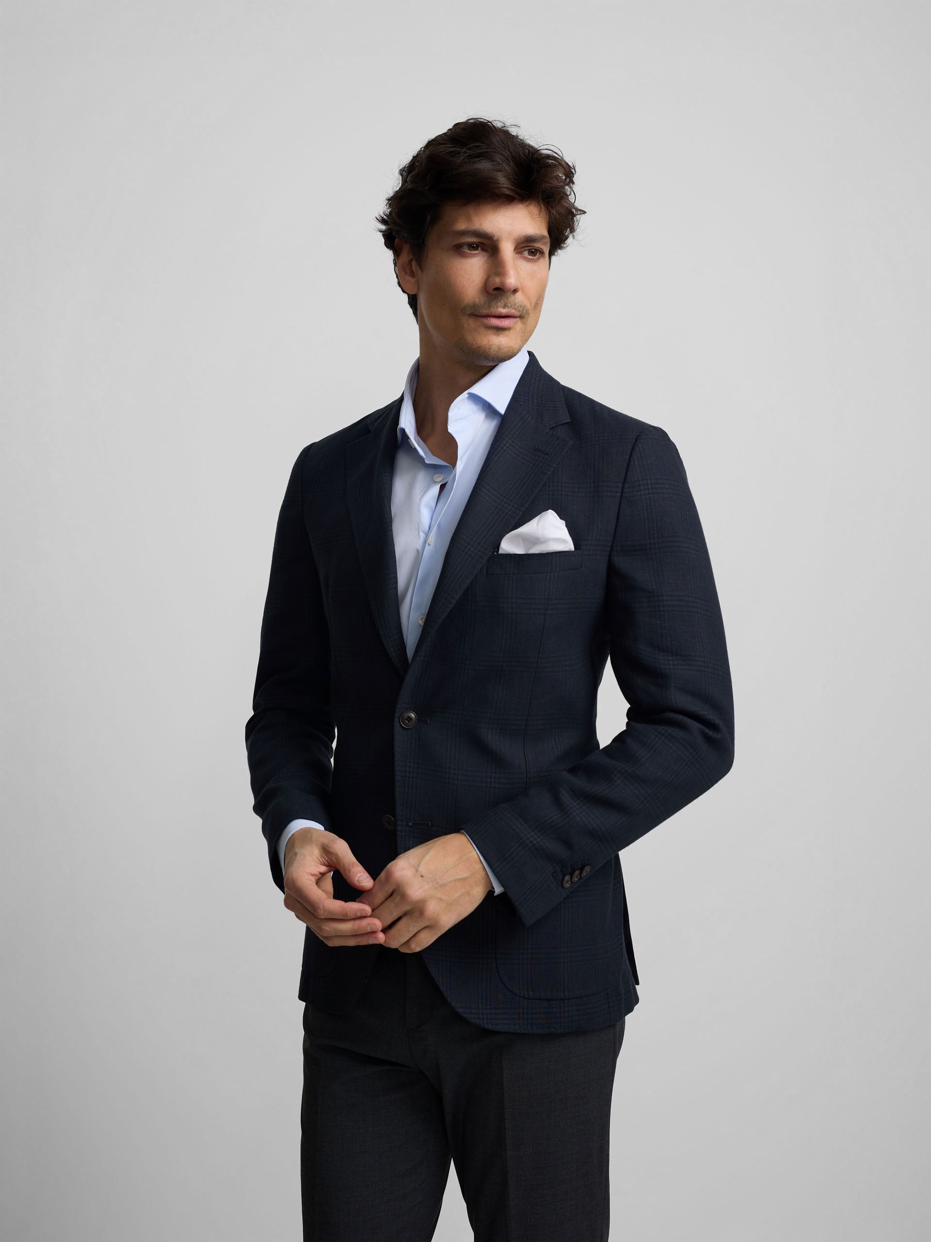 Veste prince de Galles bleu marine