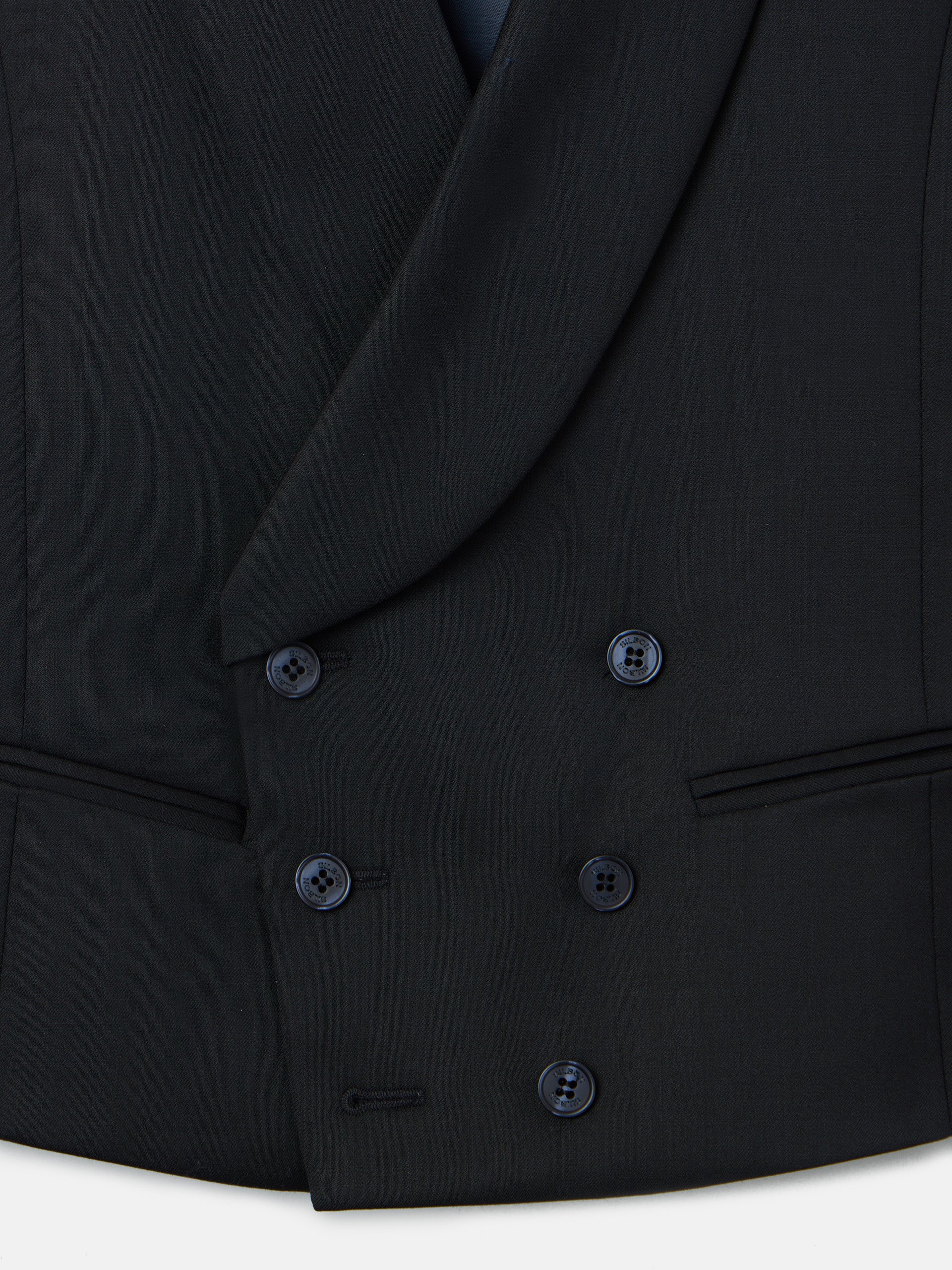 Colete de vestir stretch com gola redonda preto