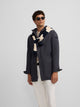 Parka casual azul marino