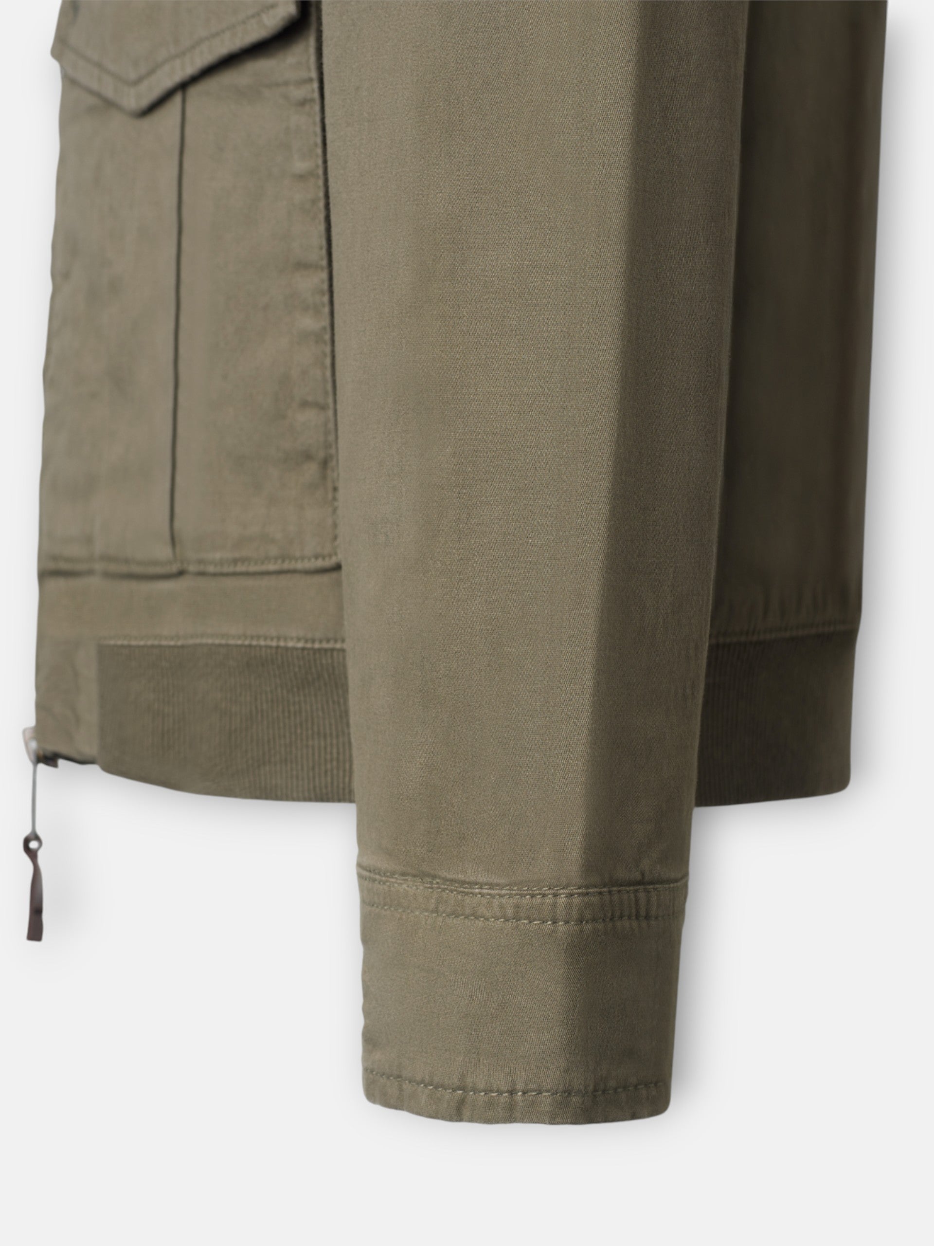 Garment dye khaki jacket