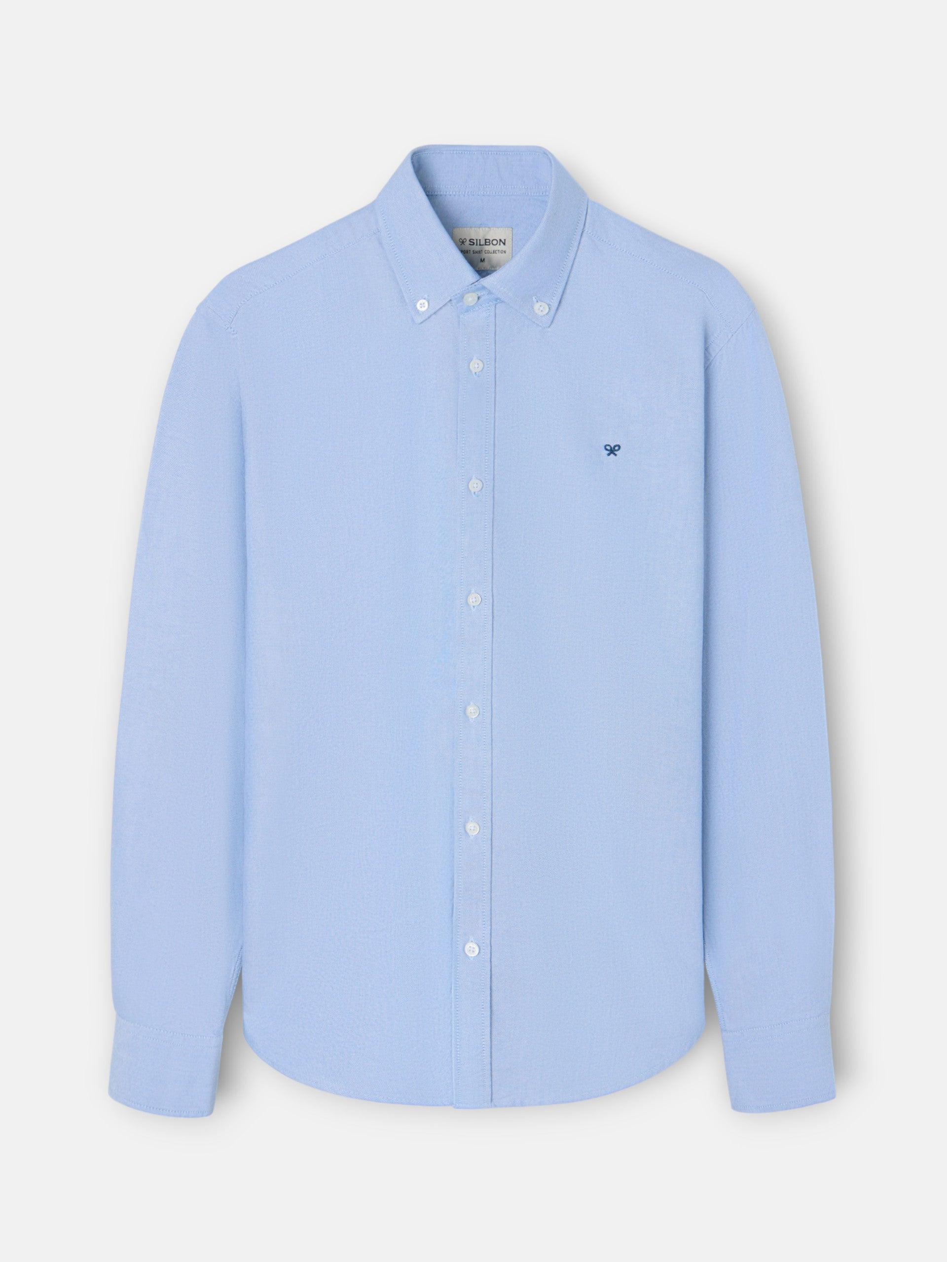 Camisa sport oxford raqueta azul medio