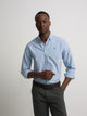Camisa sport oxford raqueta azul medio
