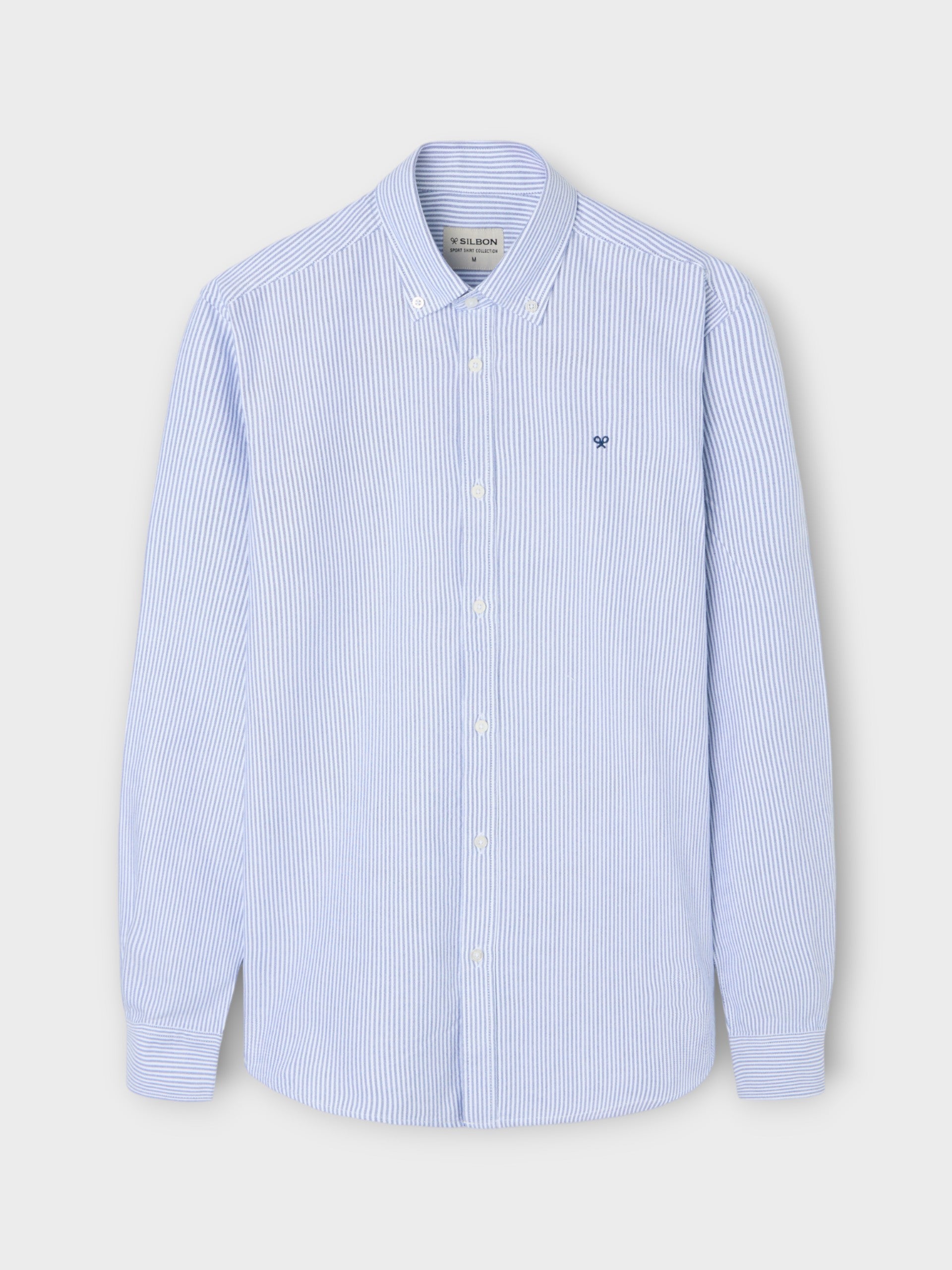 Camisa sport oxford raqueta rayas navy