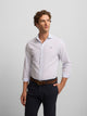 Camisa sport classic mini cuadro celeste