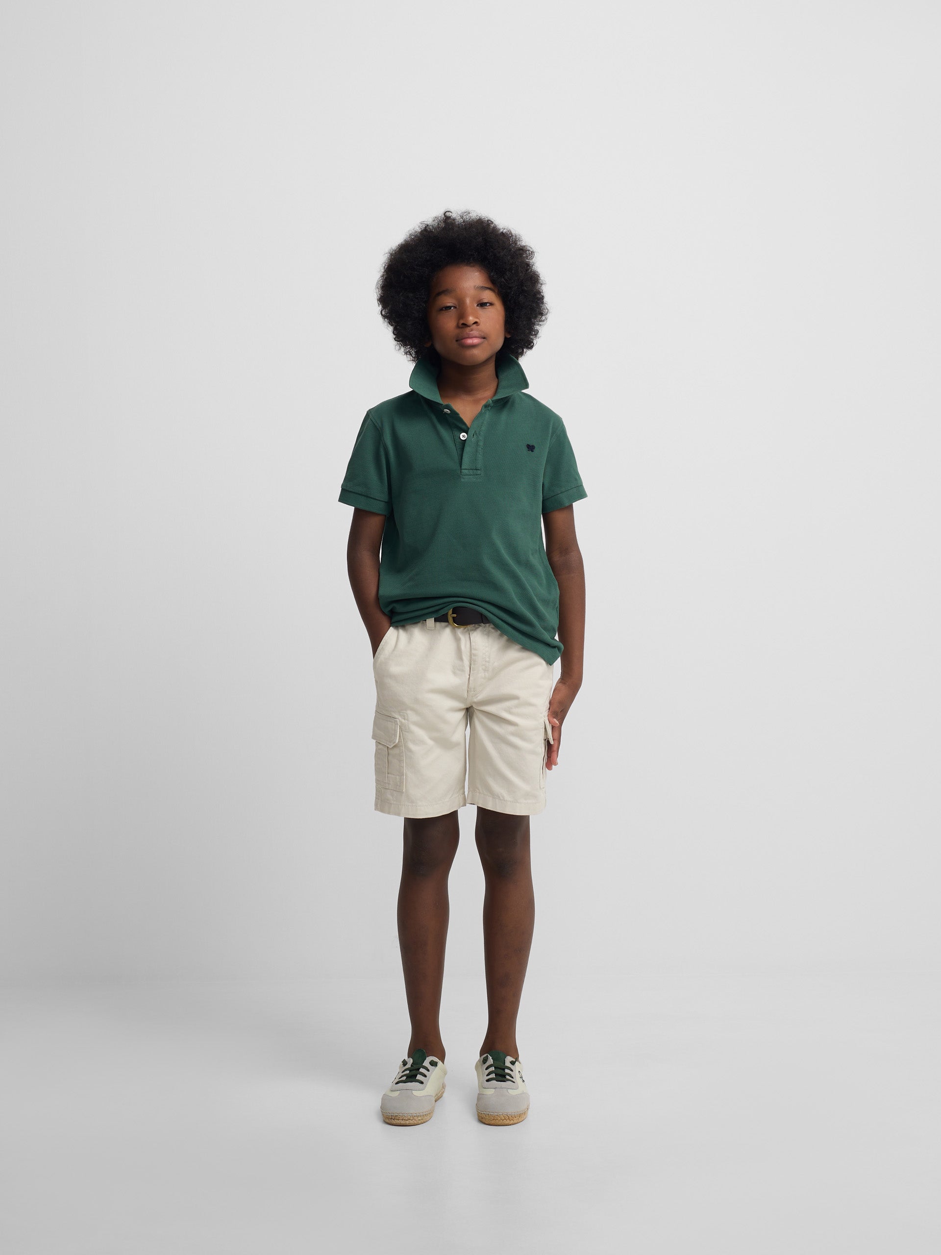 Polo kids clasico raqueta verde