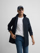 Short navy trench coat