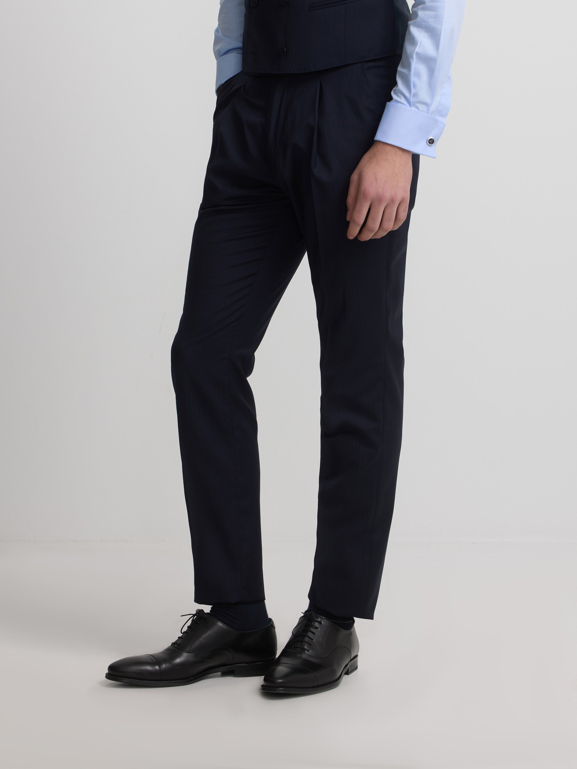 Pantalon chaque espiga azul marino