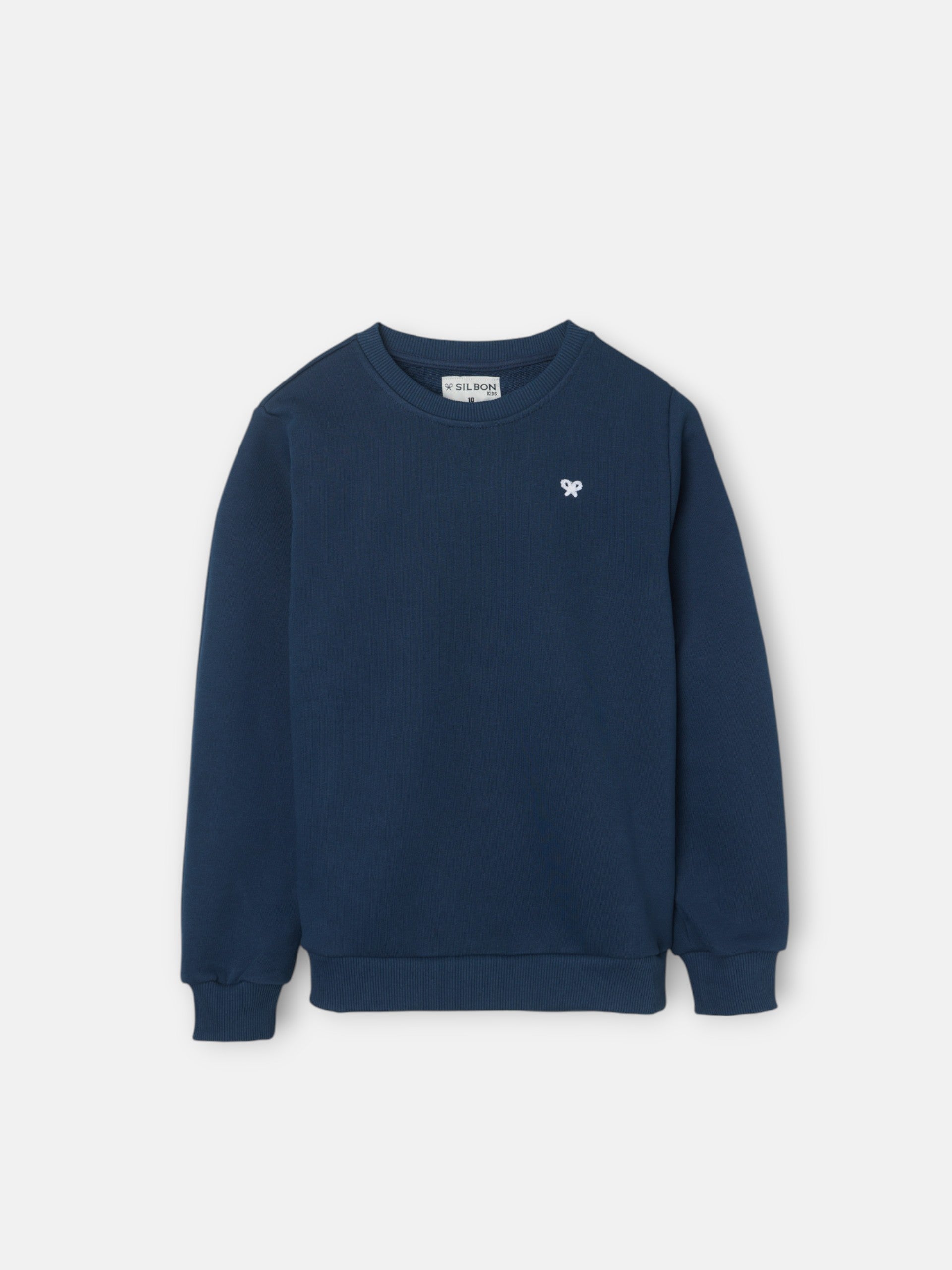 Sudadera kids minilogo rizo azul marino