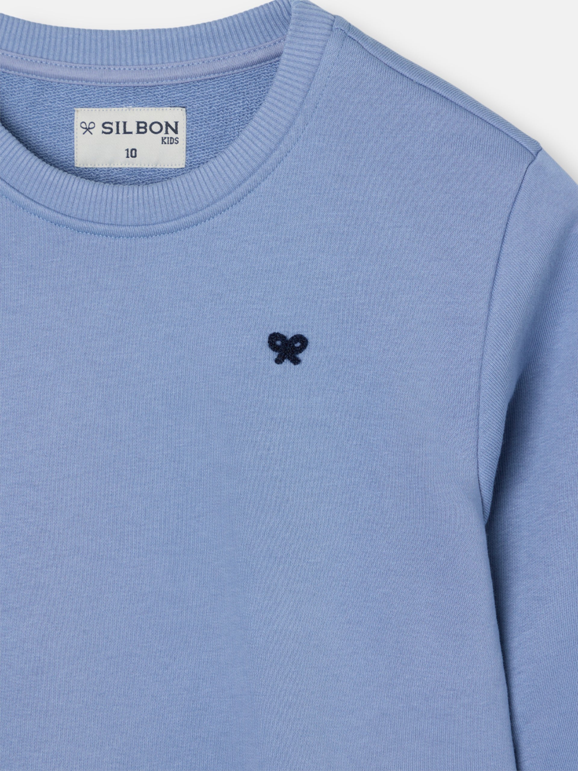 Sudadera kids minilogo azul indigo