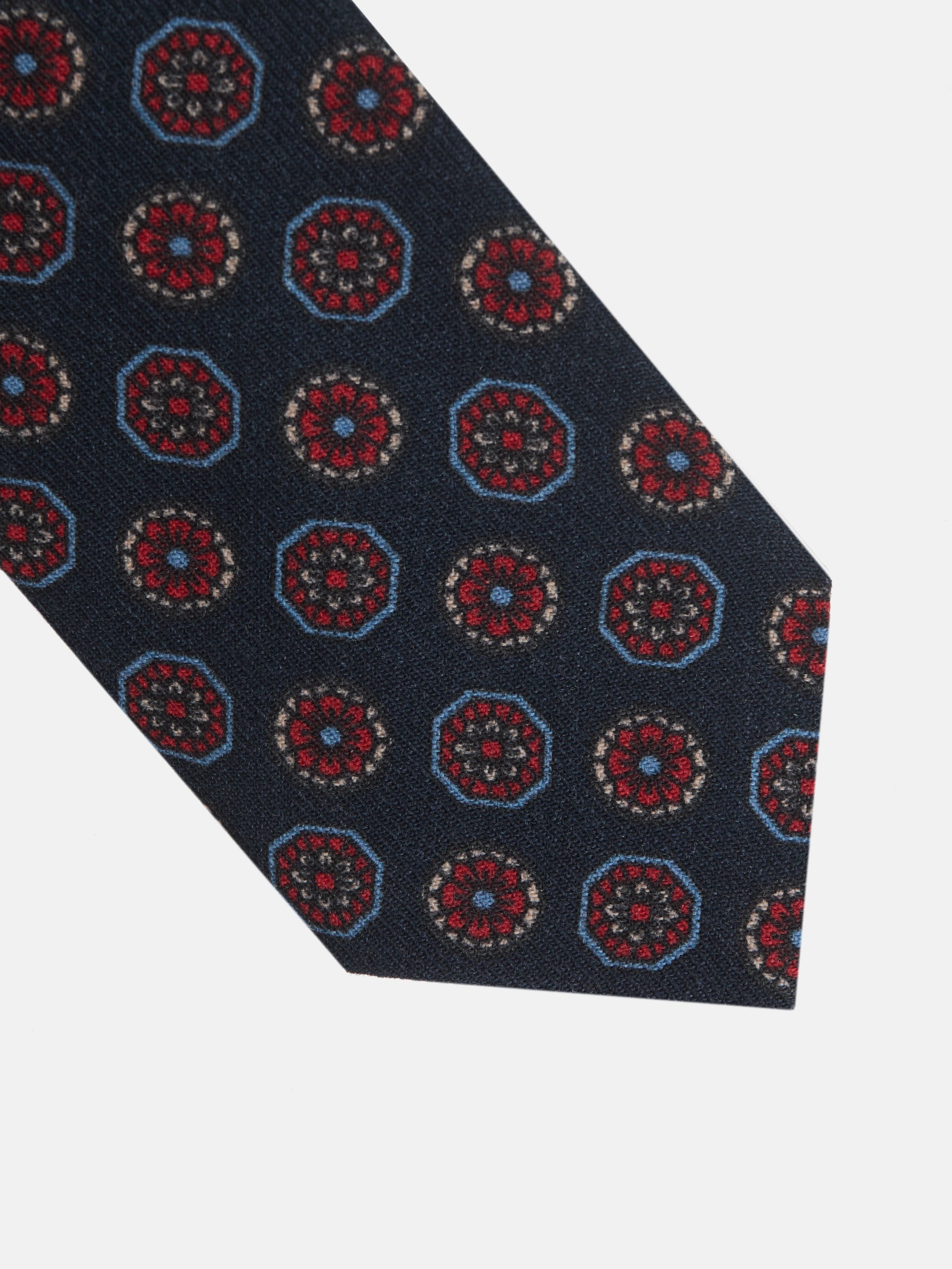 Corbata motivos ingleses azul marino