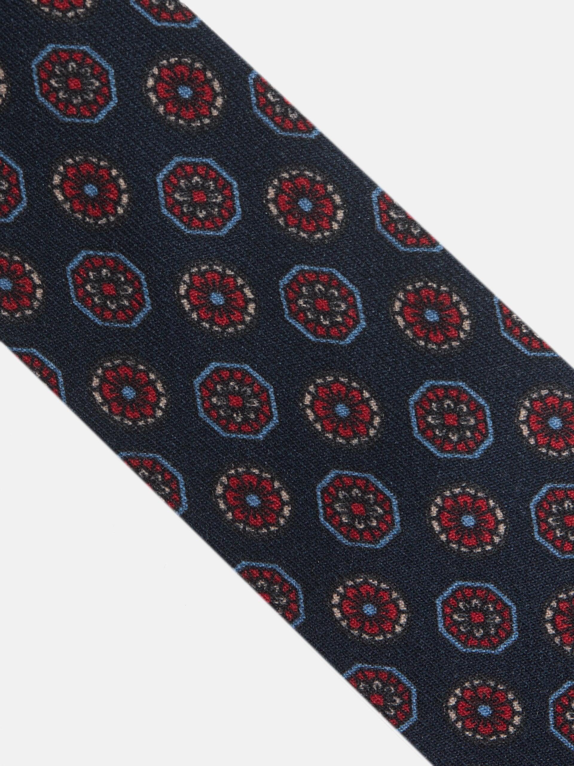 Corbata motivos ingleses azul marino