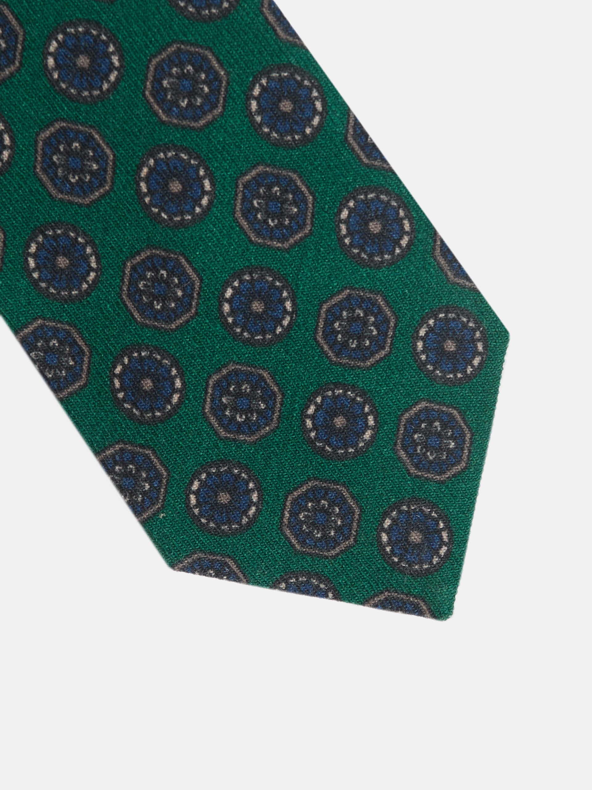 Corbata motivos ingleses verde