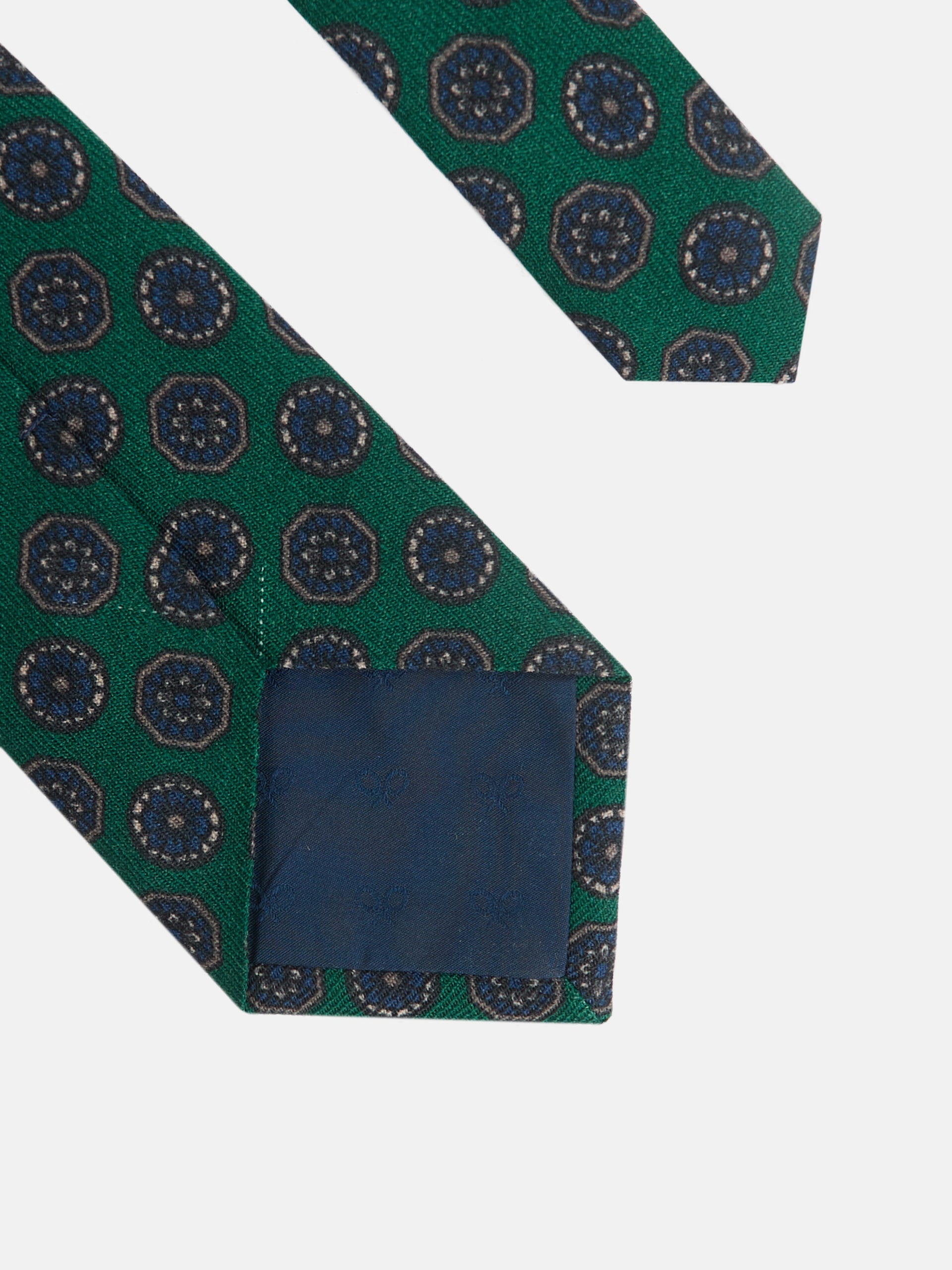 Corbata motivos ingleses verde