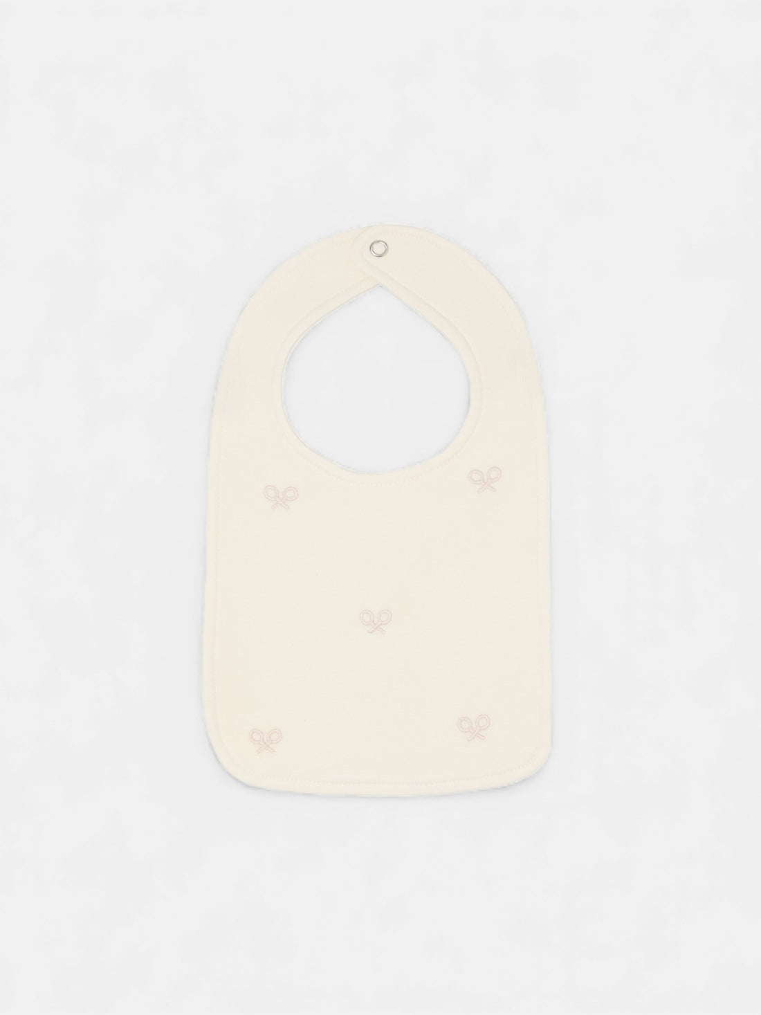 Bavoir bébé mini-raquette beige moyen