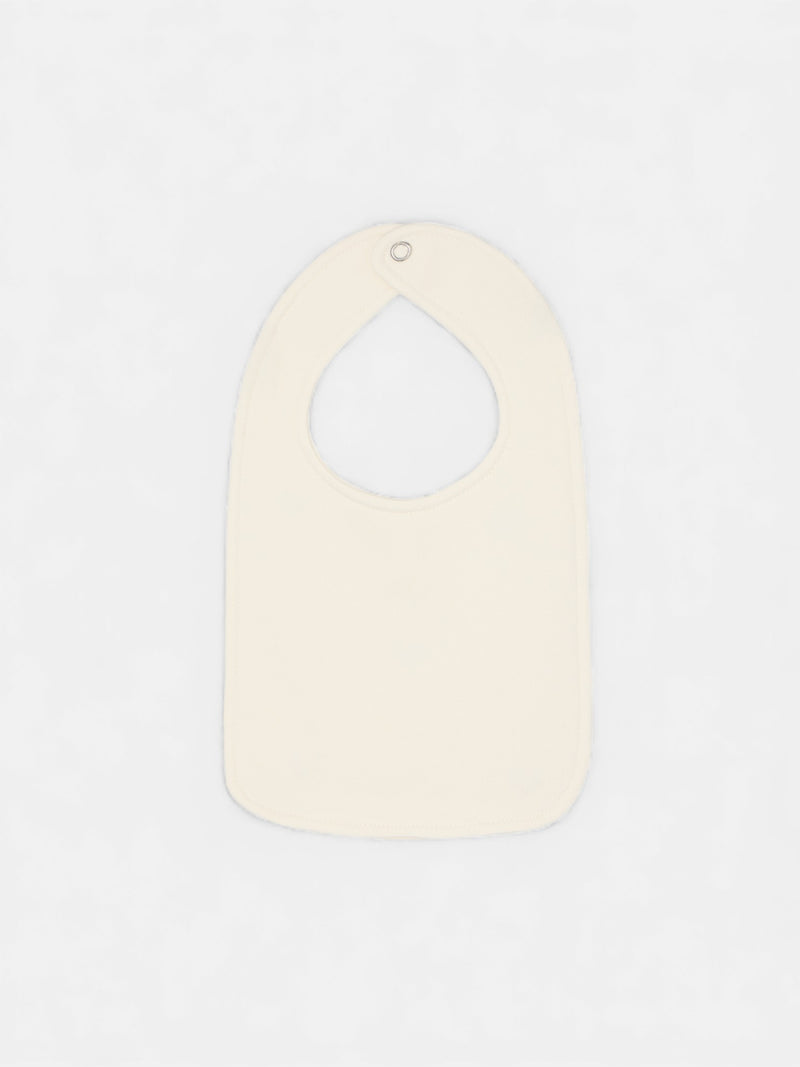 Bavoir bébé mini-raquette beige moyen