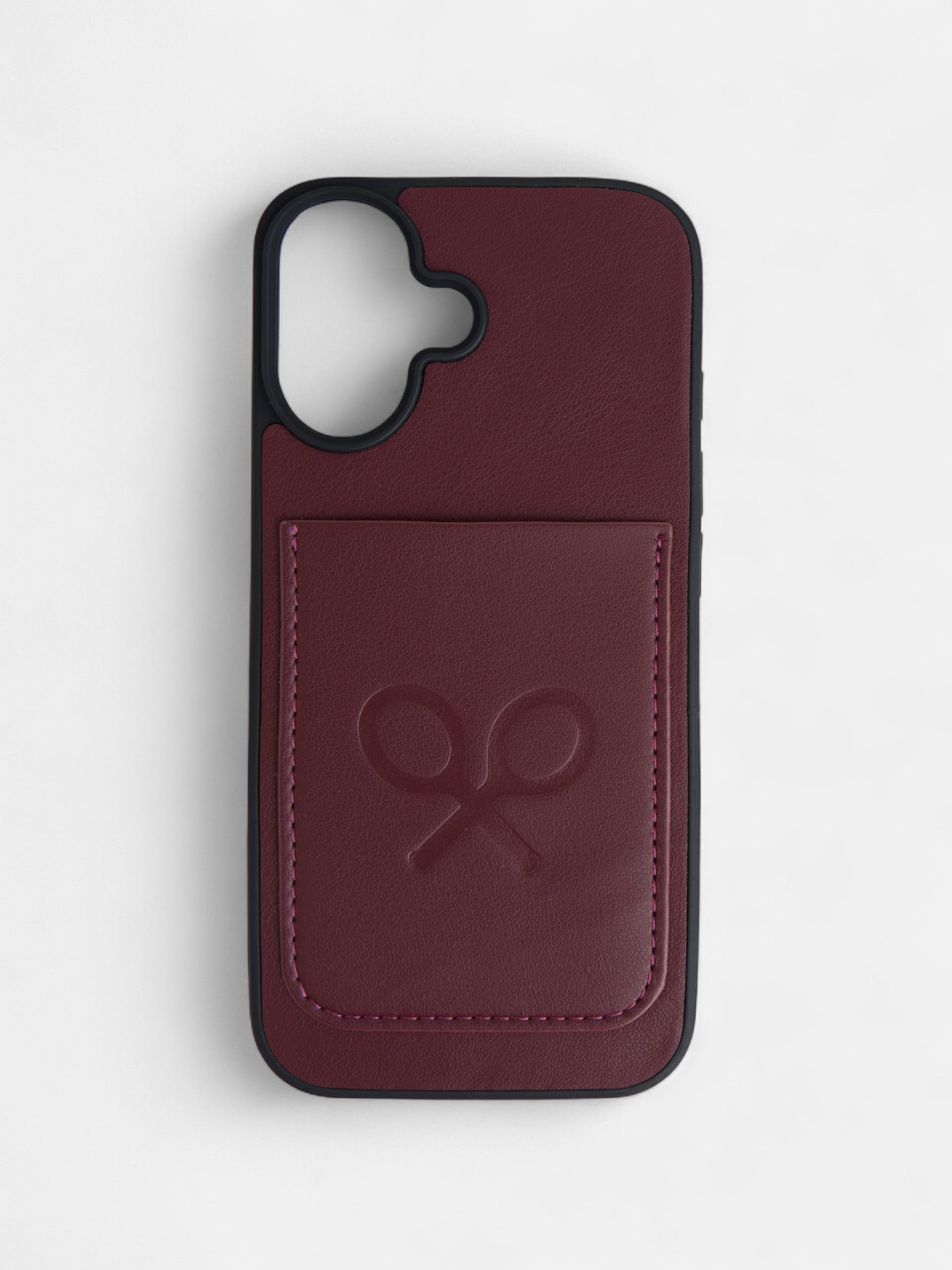 IPHONE case burgundy racket