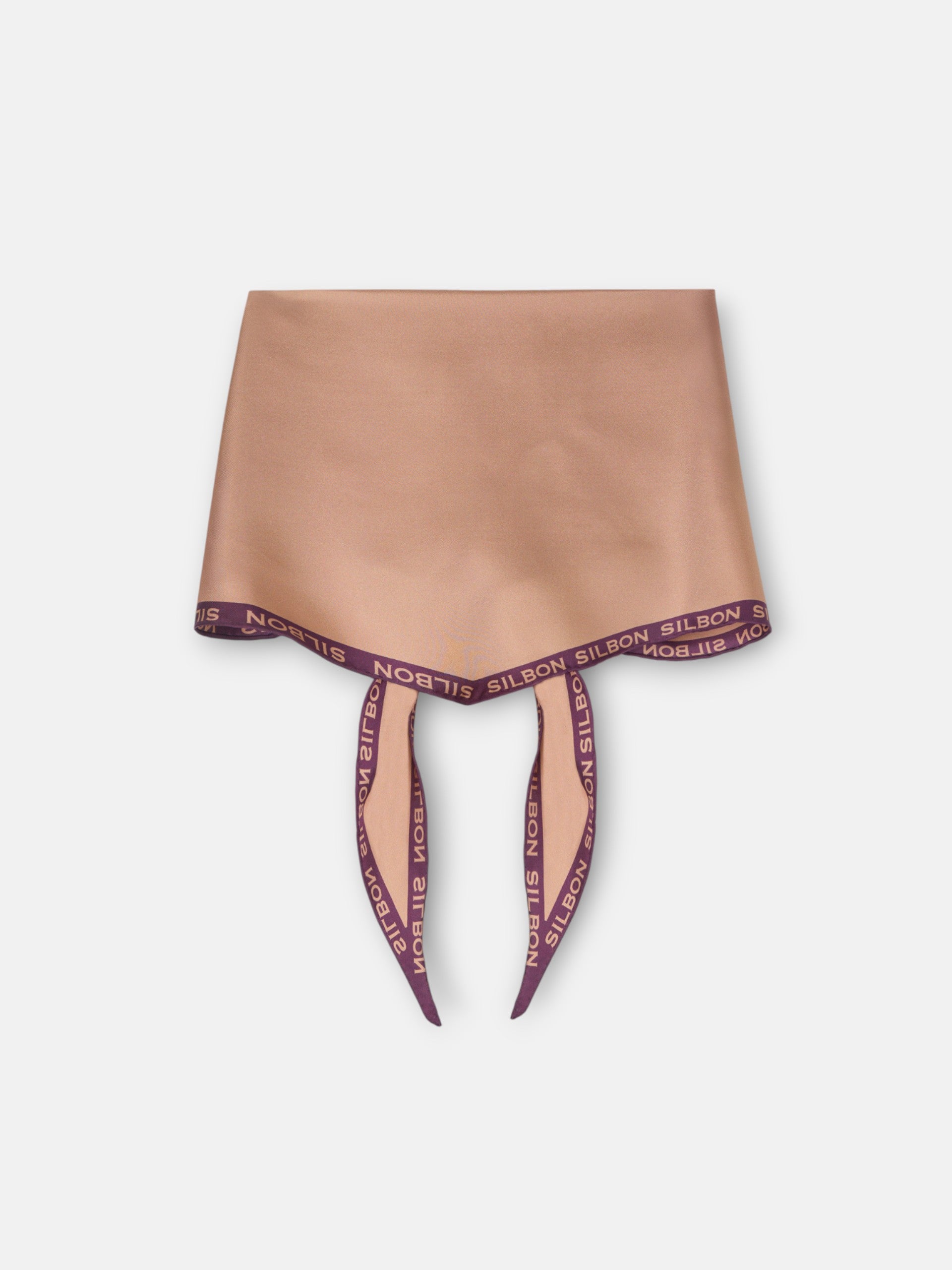 Two-tone brown handkerchief