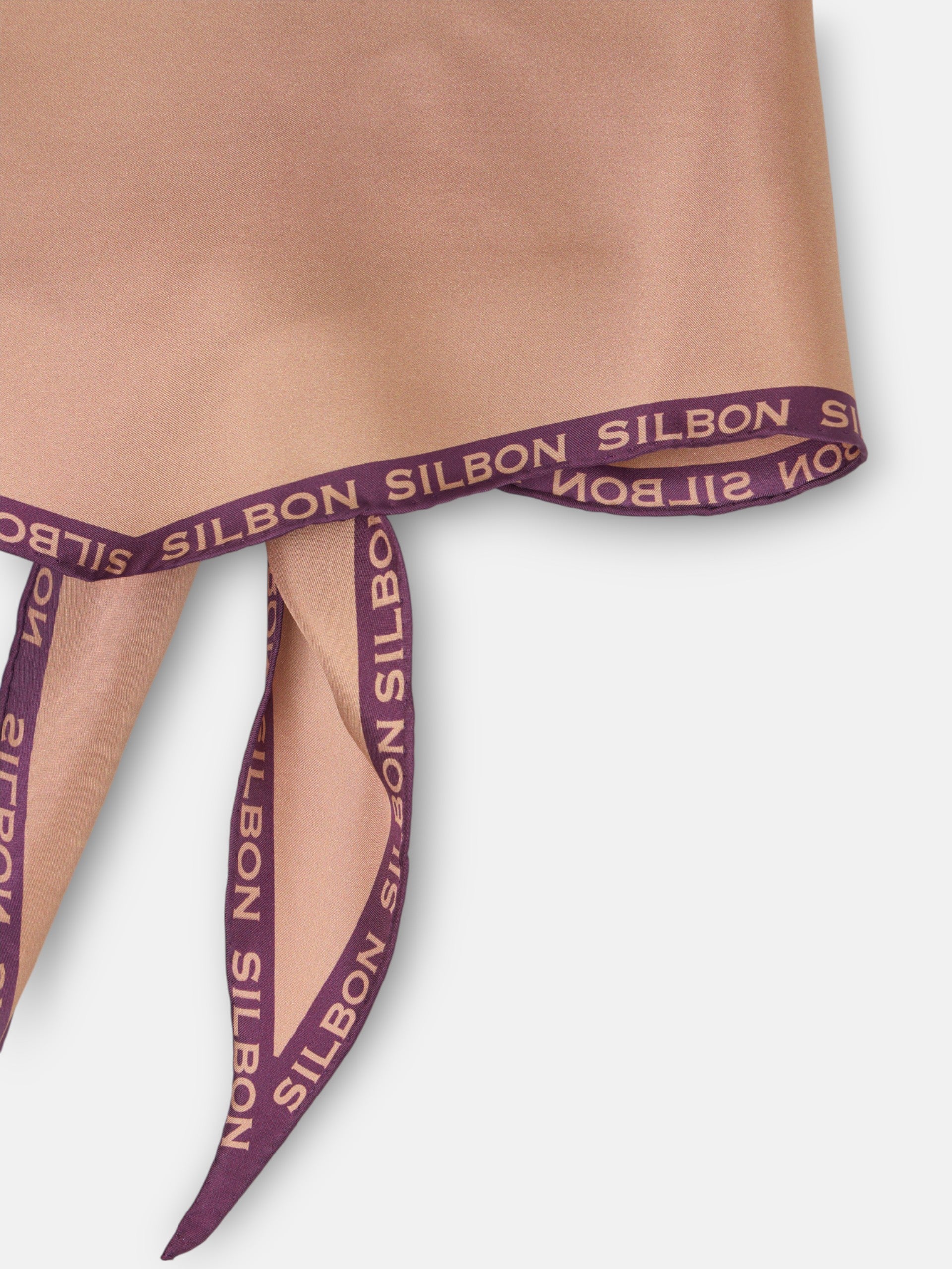 Two-tone brown handkerchief