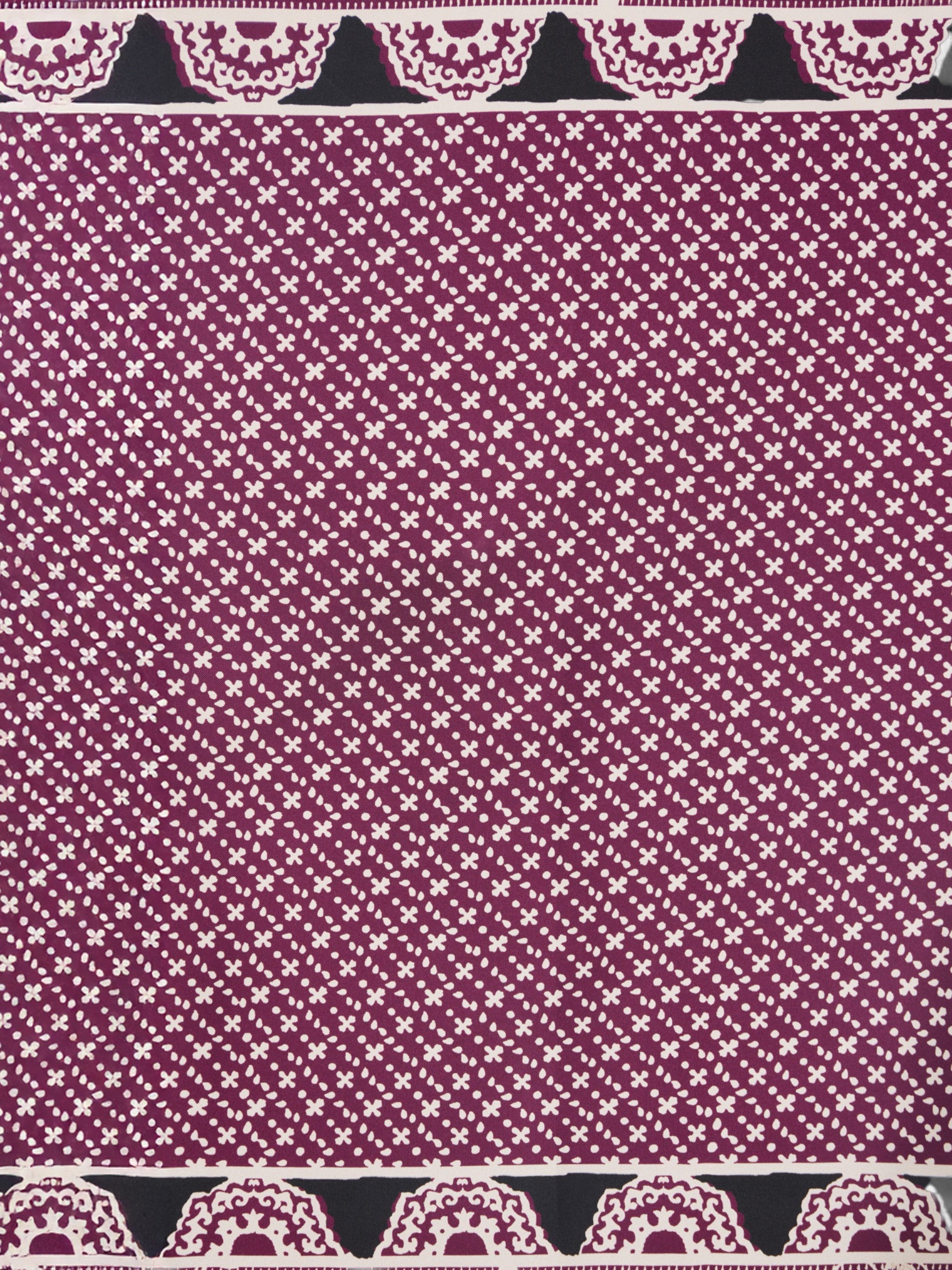 Foulard imprimé bordeaux