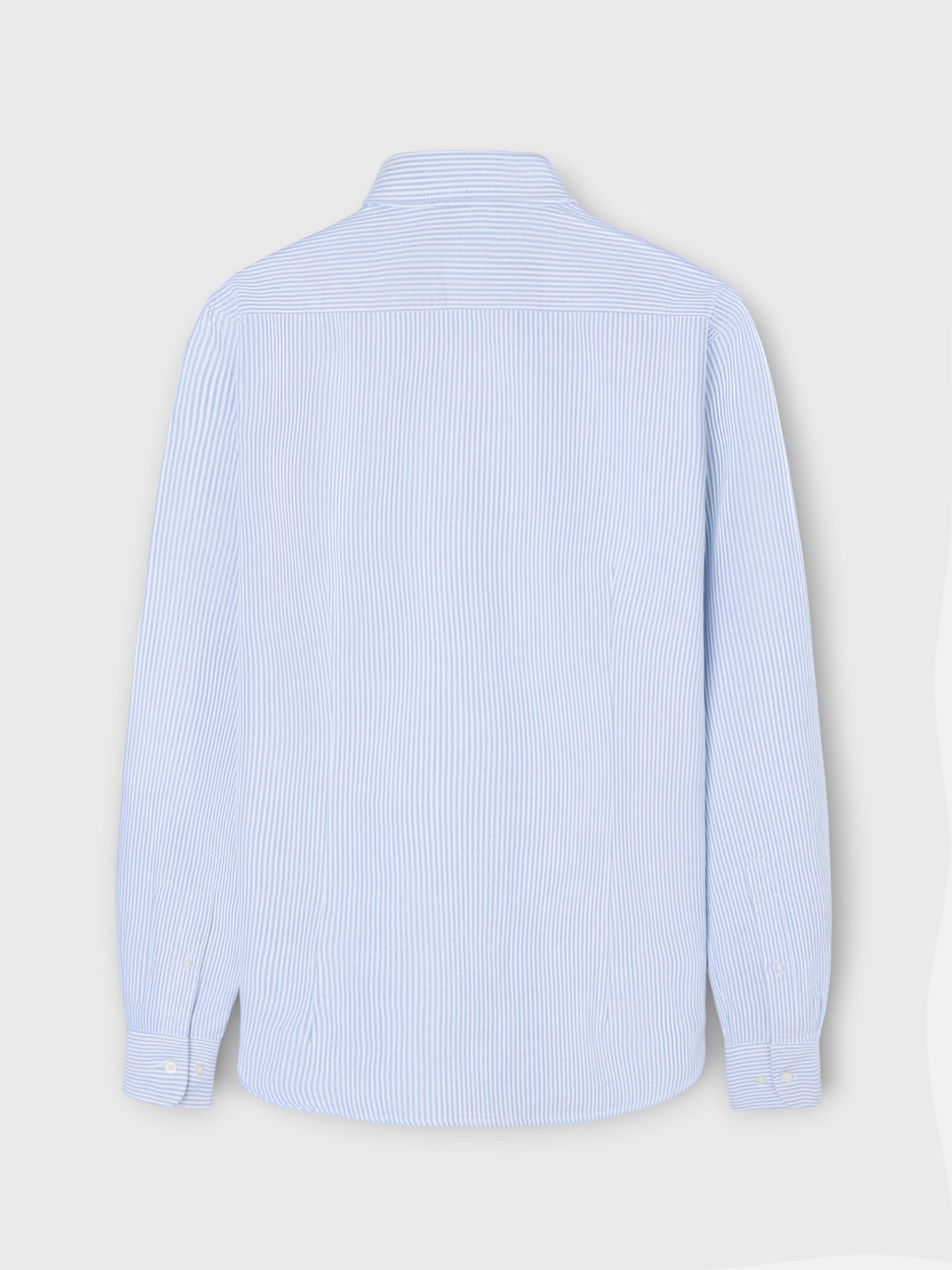 Camisa sport oxford raquetas rayas azul medio
