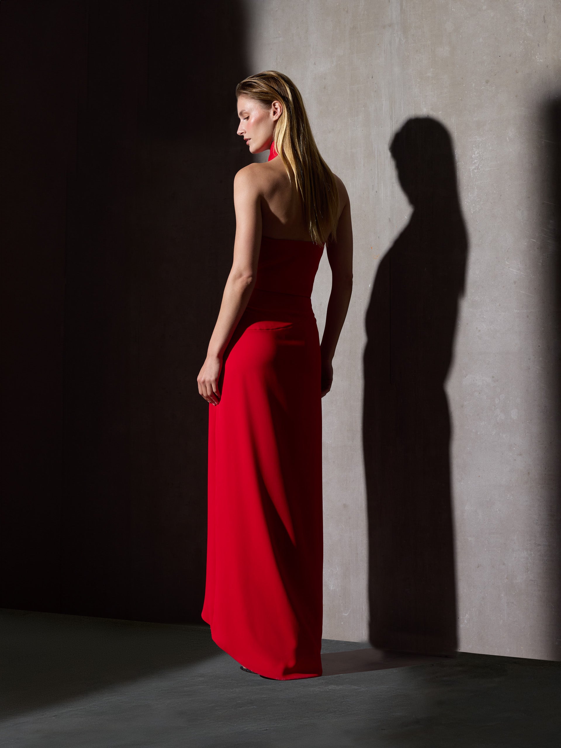 Robe CaprileXSilbon dos nu rouge